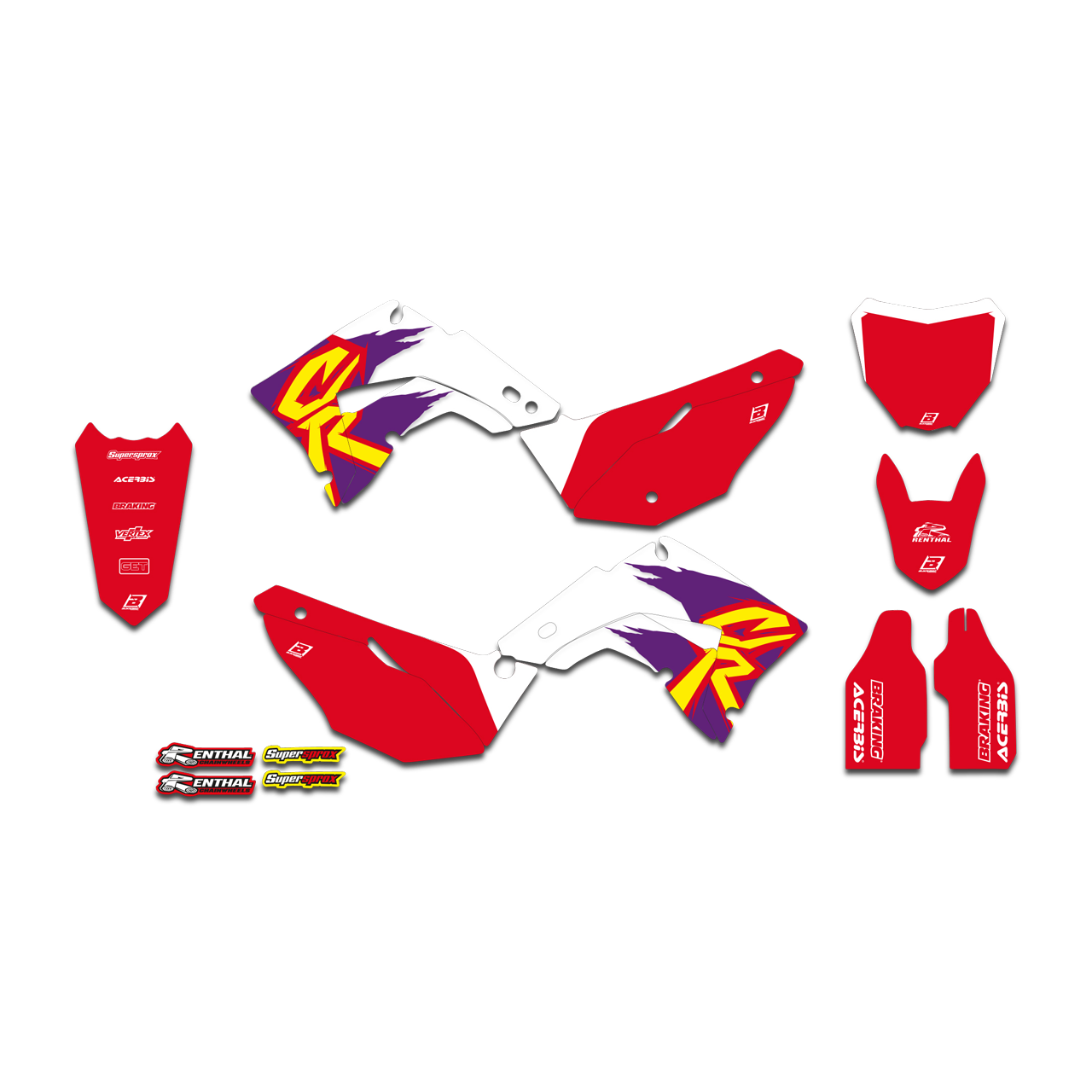 Stickerset + Zadel Blackbird Retro