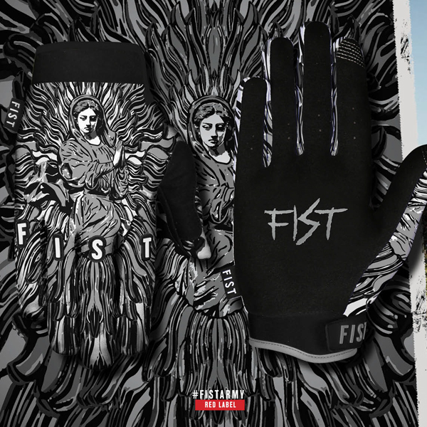 Fist Strapped MX Gloves Dalmation