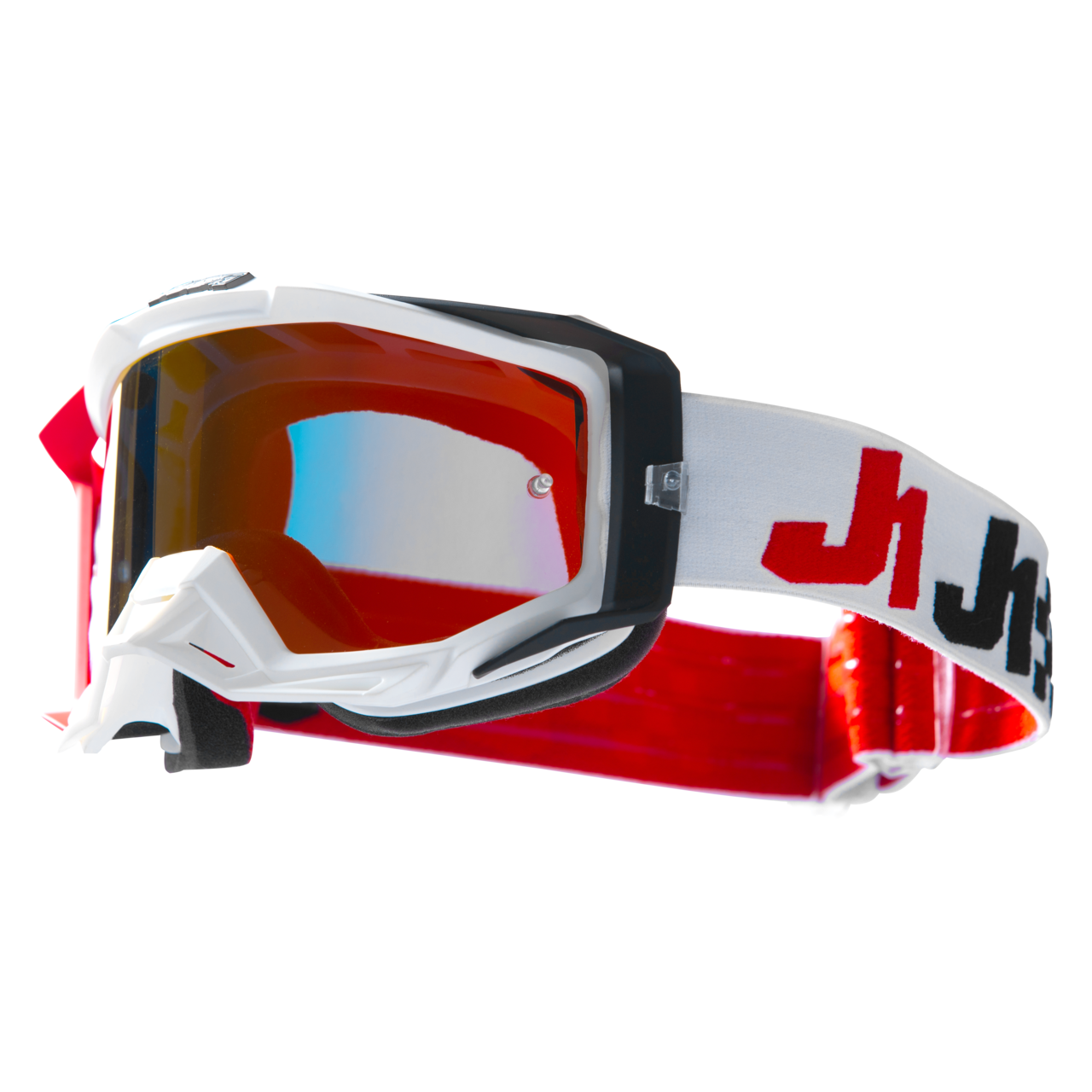 Crossbril Just1 Iris 2.0 Racer Gespiegelde Rode Lens