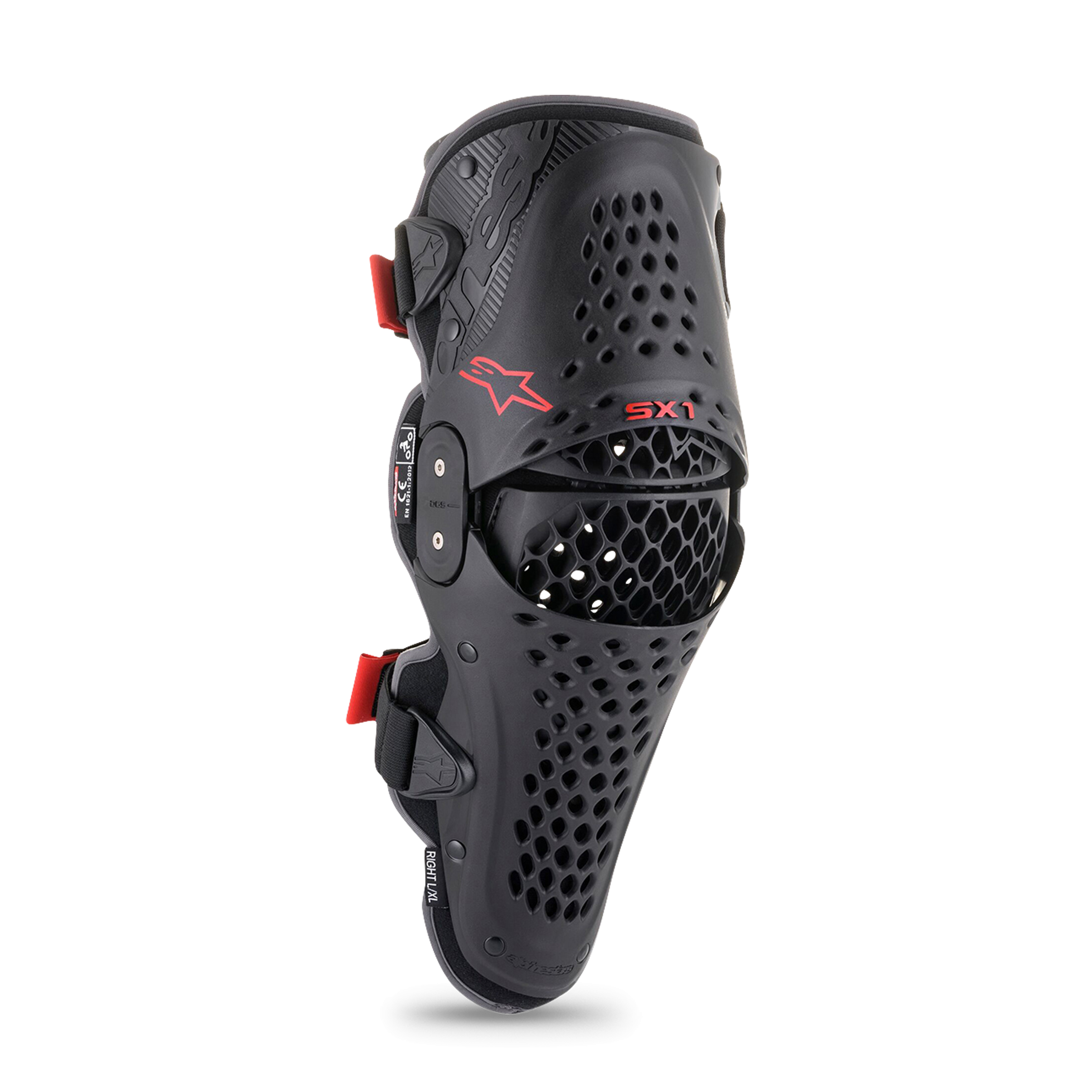 Kniebeschermers Alpinestars SX-1 V2 Zwart-Rood