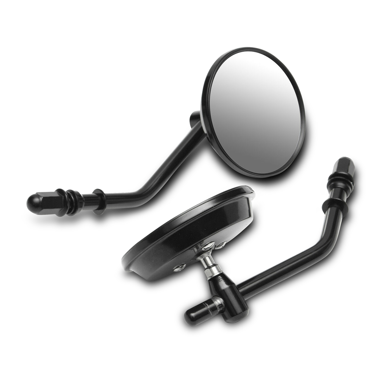 CustomAcces Dallas H-D Rear View Mirrors Black