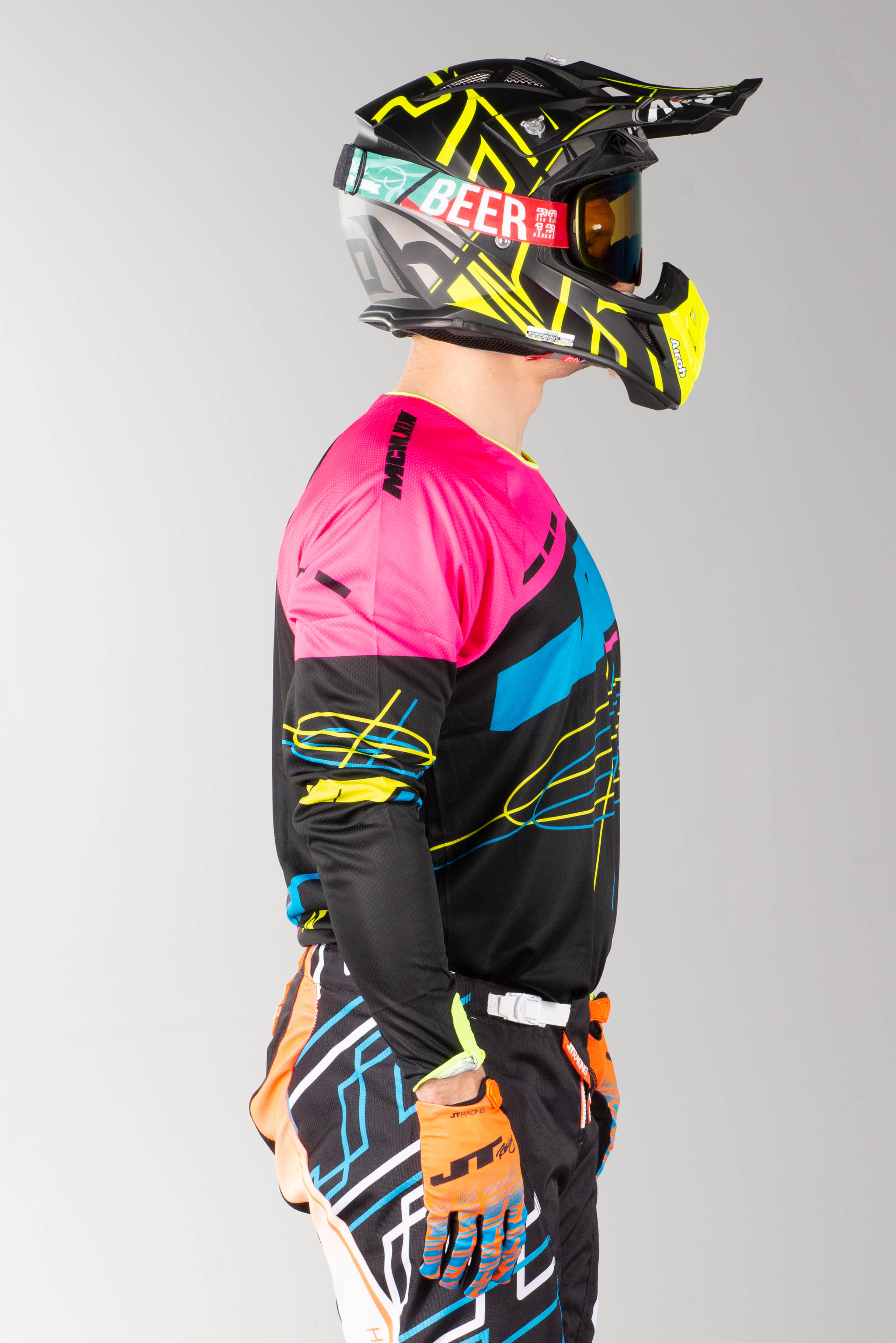 Camiseta de Cross JT Racing Hyperlite Blueprint