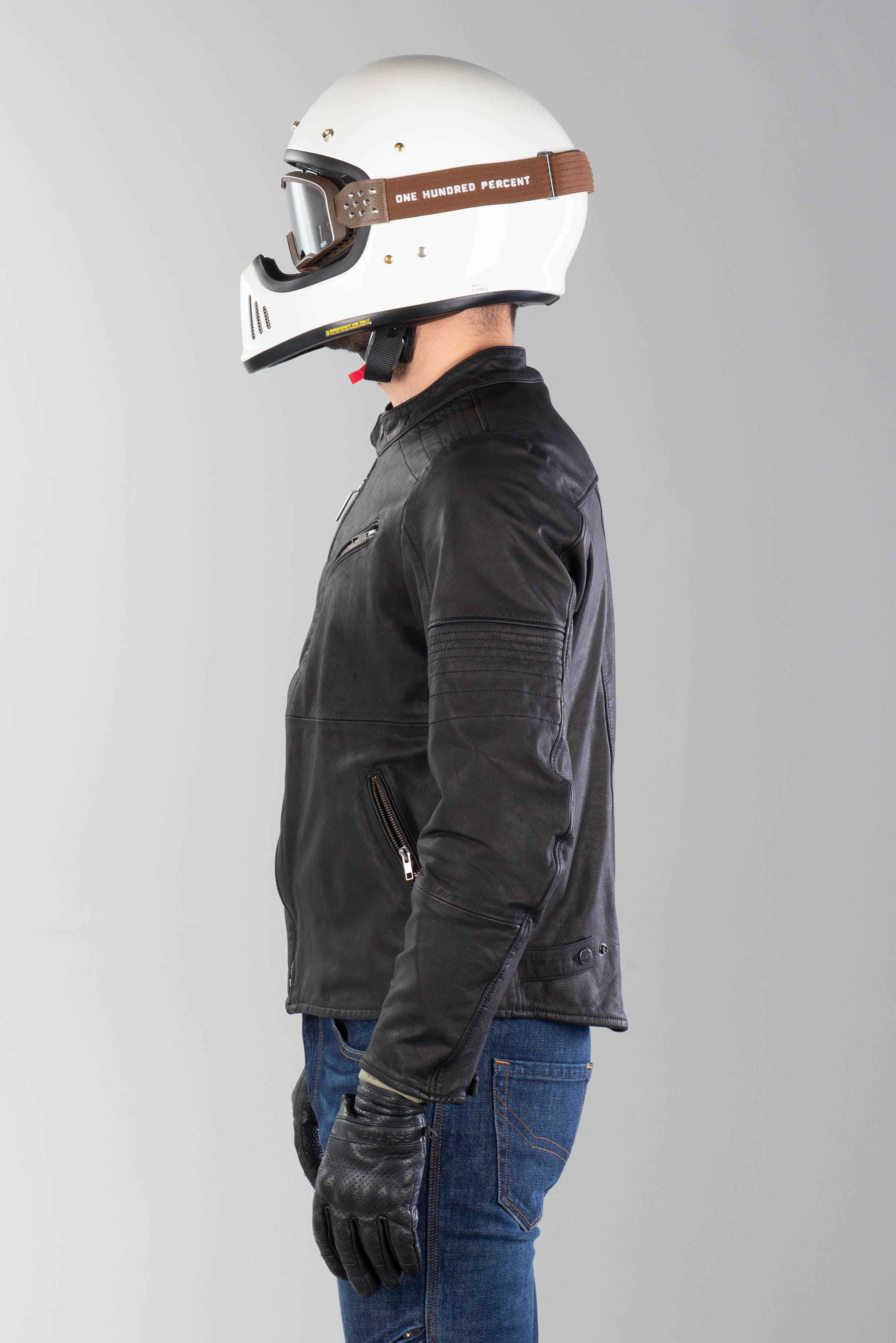 Chaqueta de cuero de garaje Spidi robusta