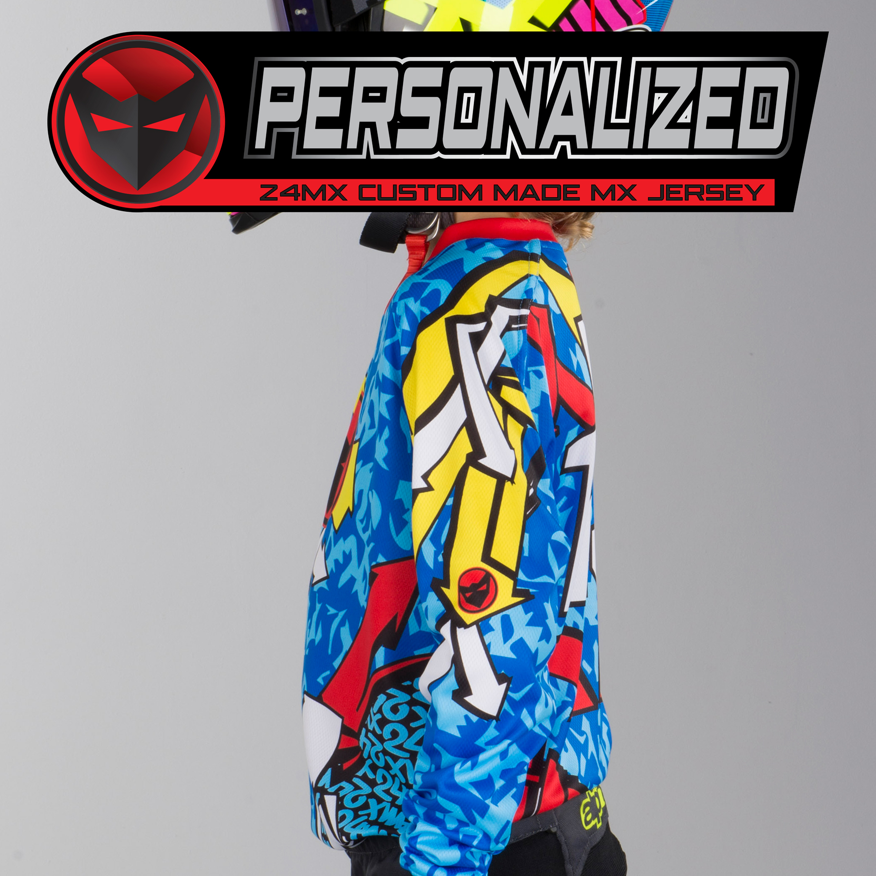 Personalised 24MX Kids Graffiti Jersey