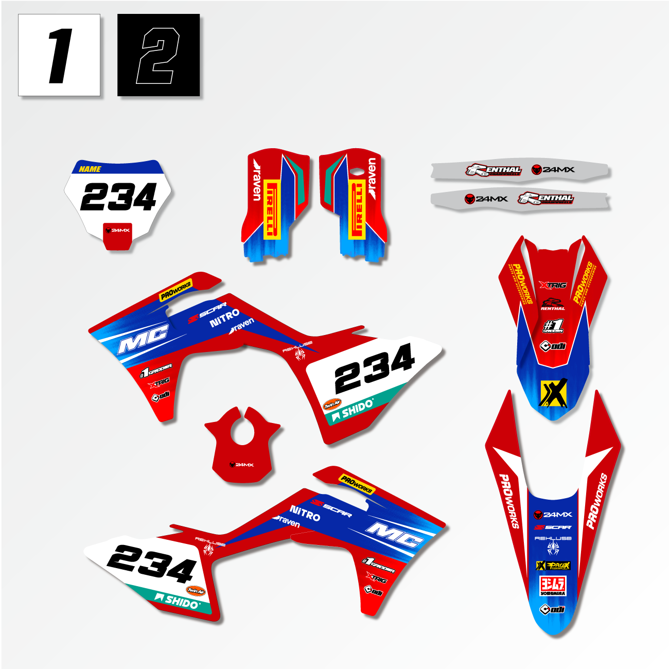 Decalset 24MX GasGas Fast