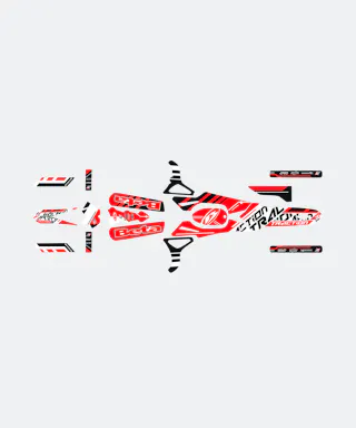 Stickerset Blackbird Traction Zwart-Rood