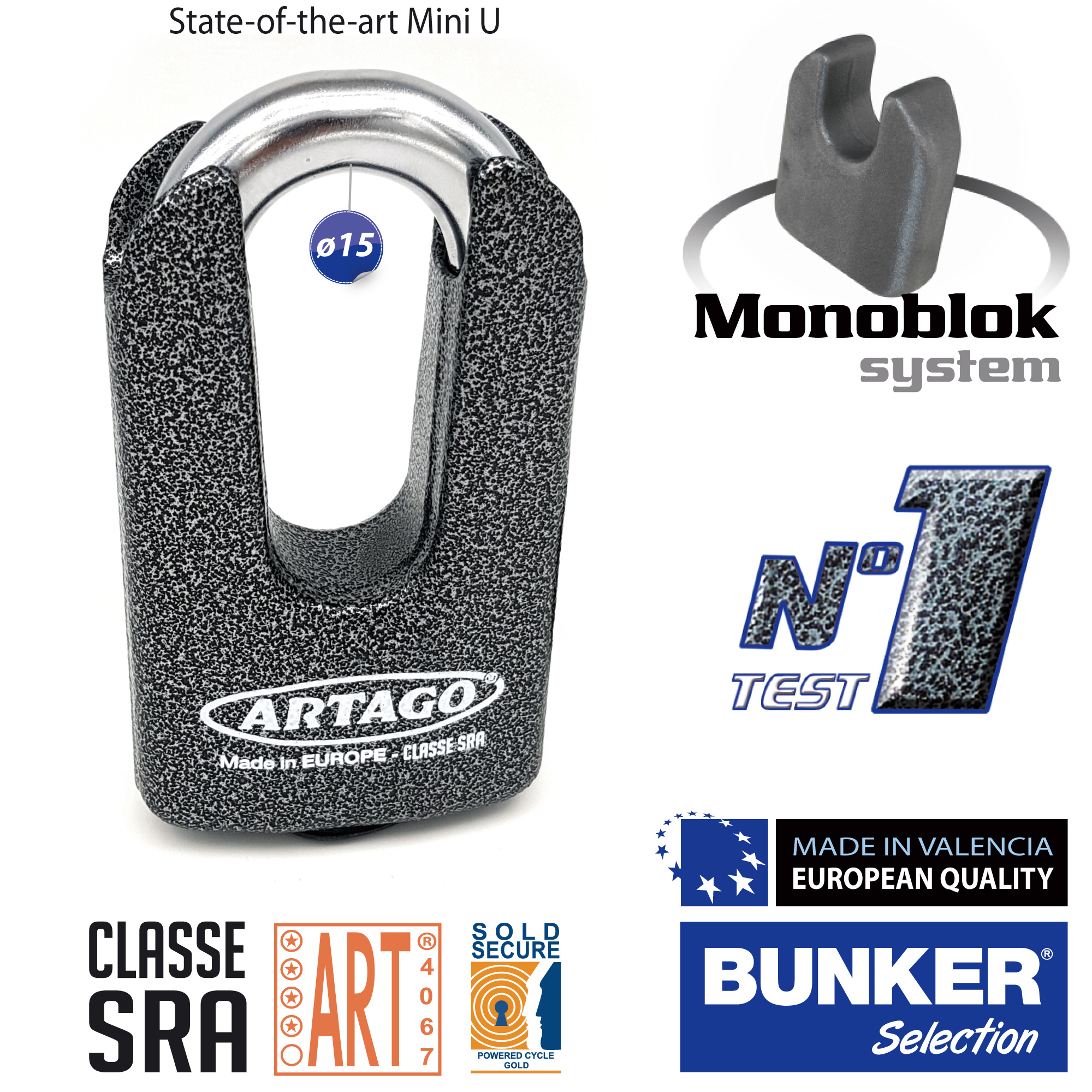 Artago Brake Disc lock 69T/B CLASSE SRA