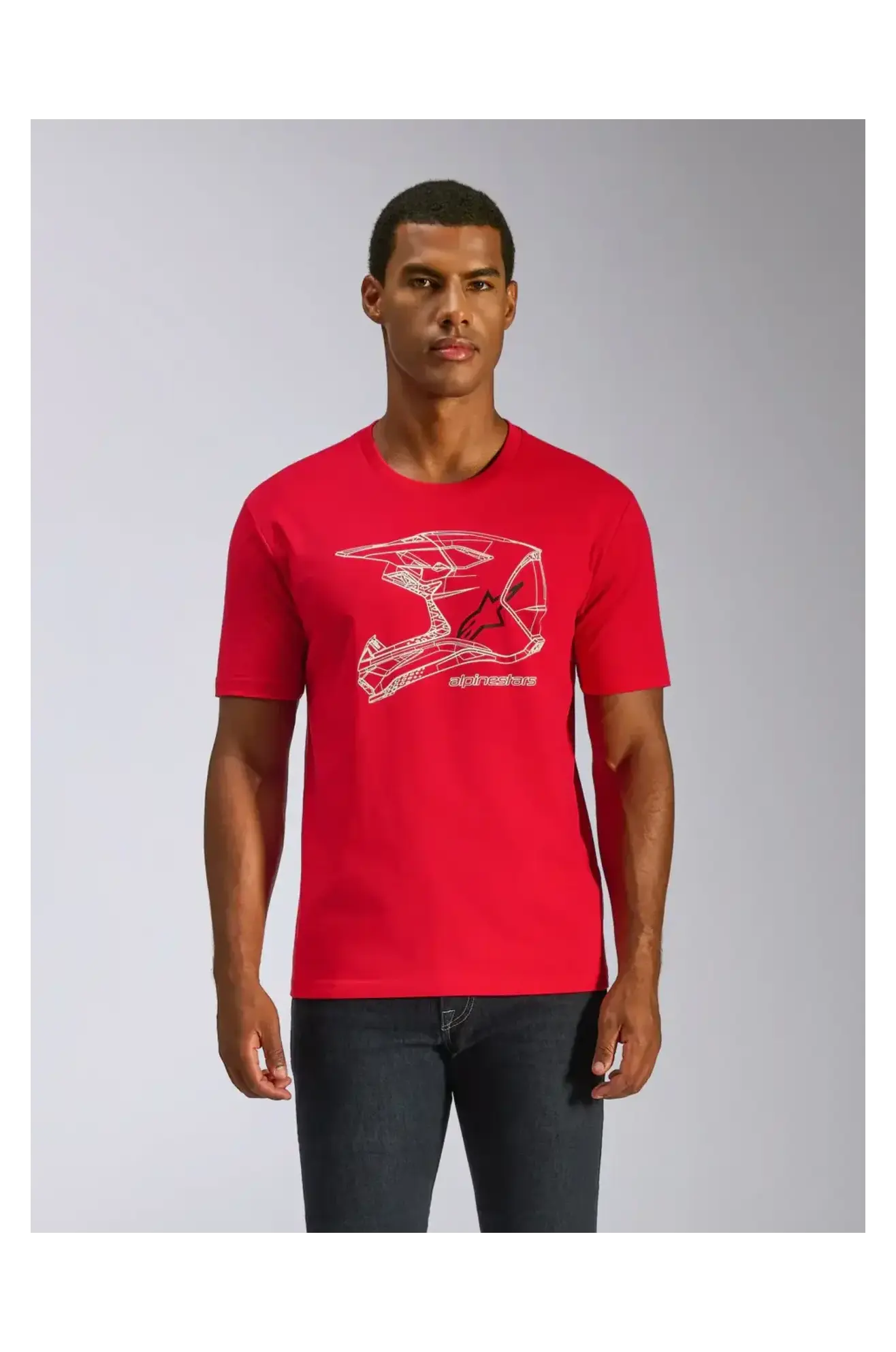 T-shirt Alpinestars MX Helm CSF