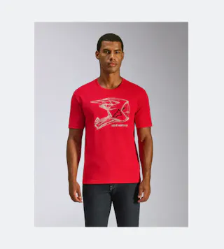 T-shirt Alpinestars MX Helm CSF