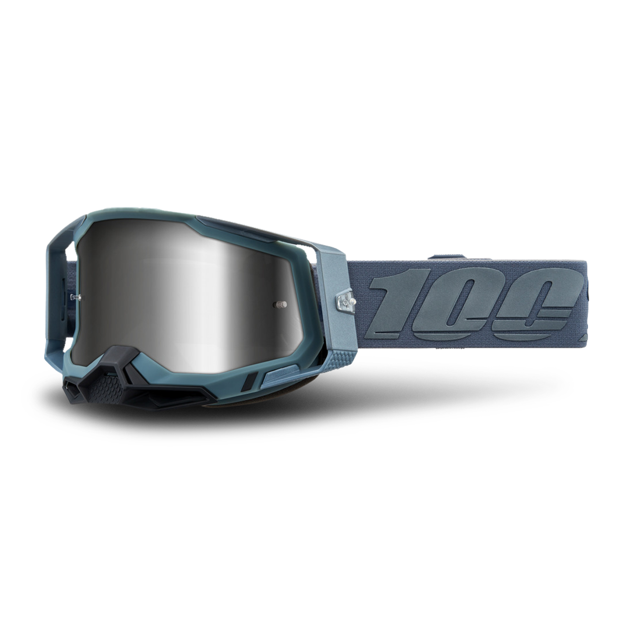 Crossbrille 100 Racecraft 2 Linse Battleship Silber Verspiegelt