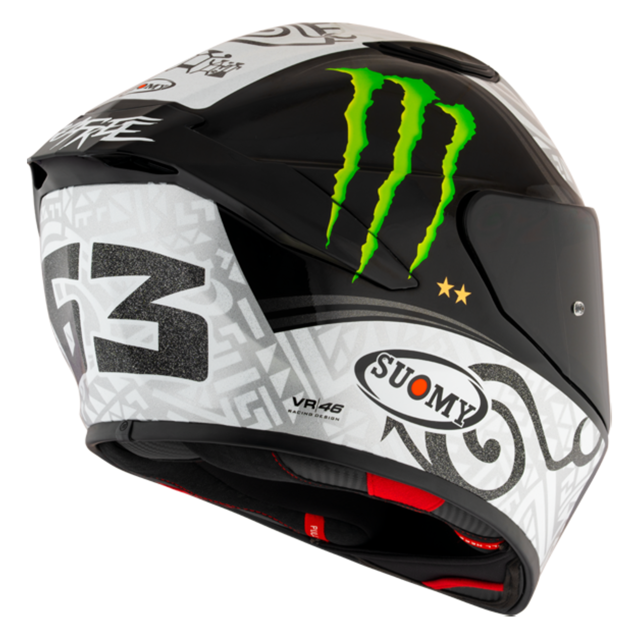 Integraalhelm Suomy Track-1 Reaction Bagnaia Winter Test Monster Replica