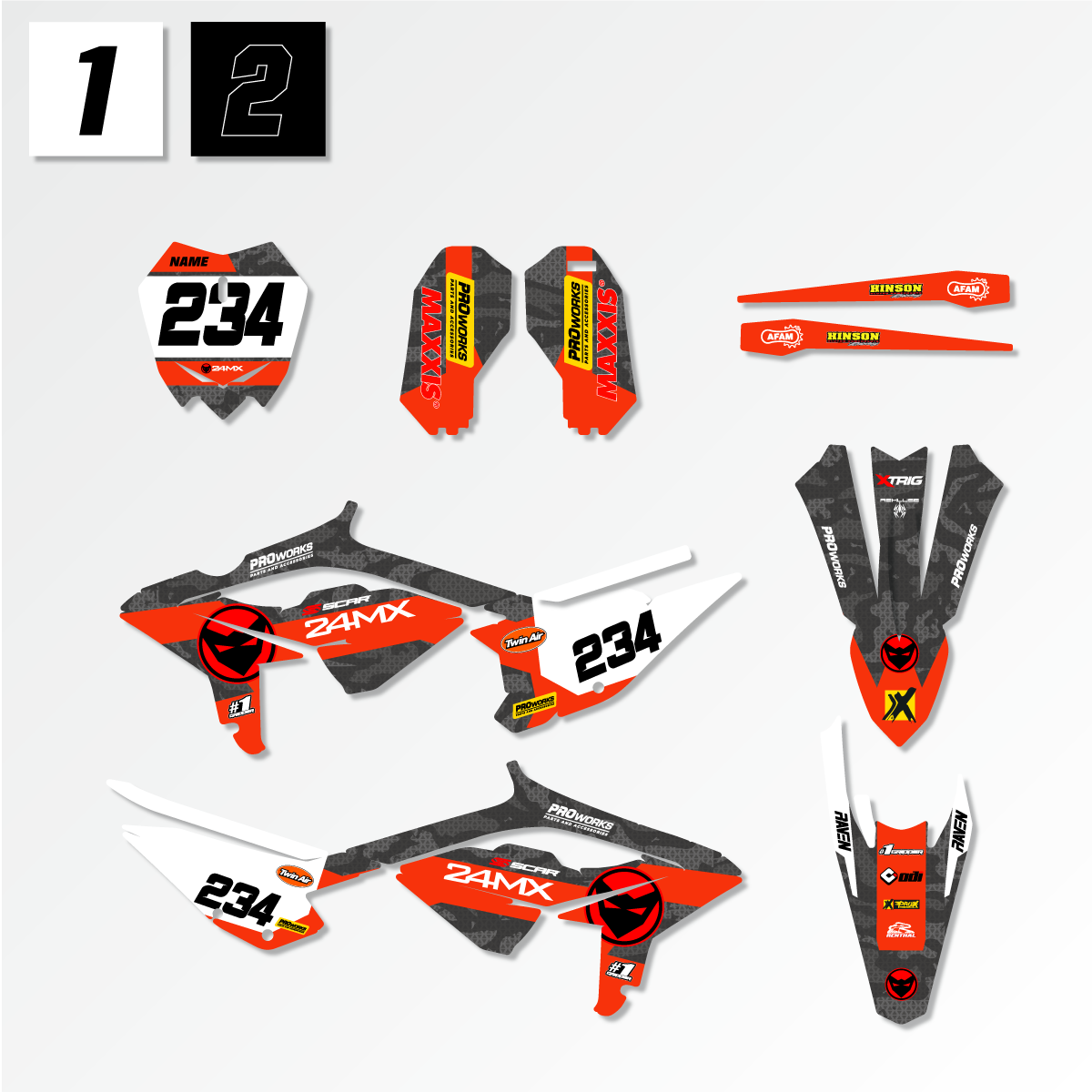 Beta GrCam Decal Kit