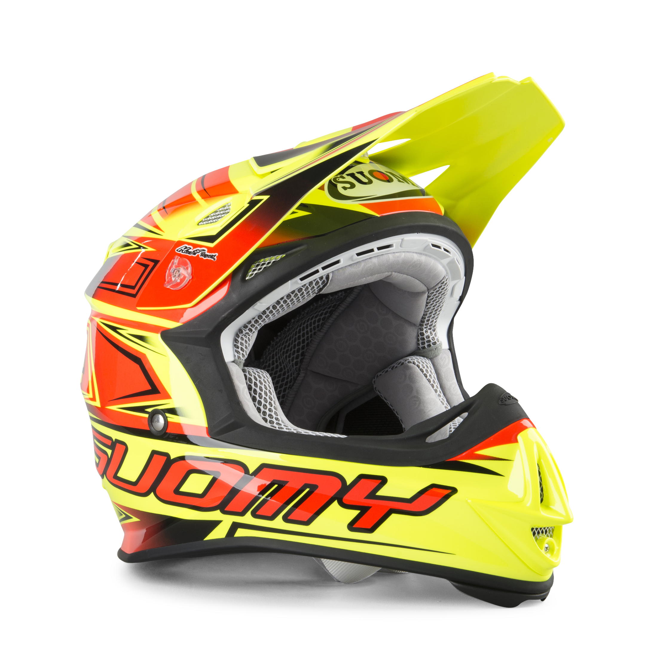 yellow mx helmet