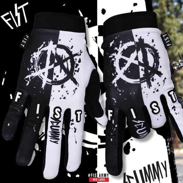 Fist Strapped MX Gloves Dalmation