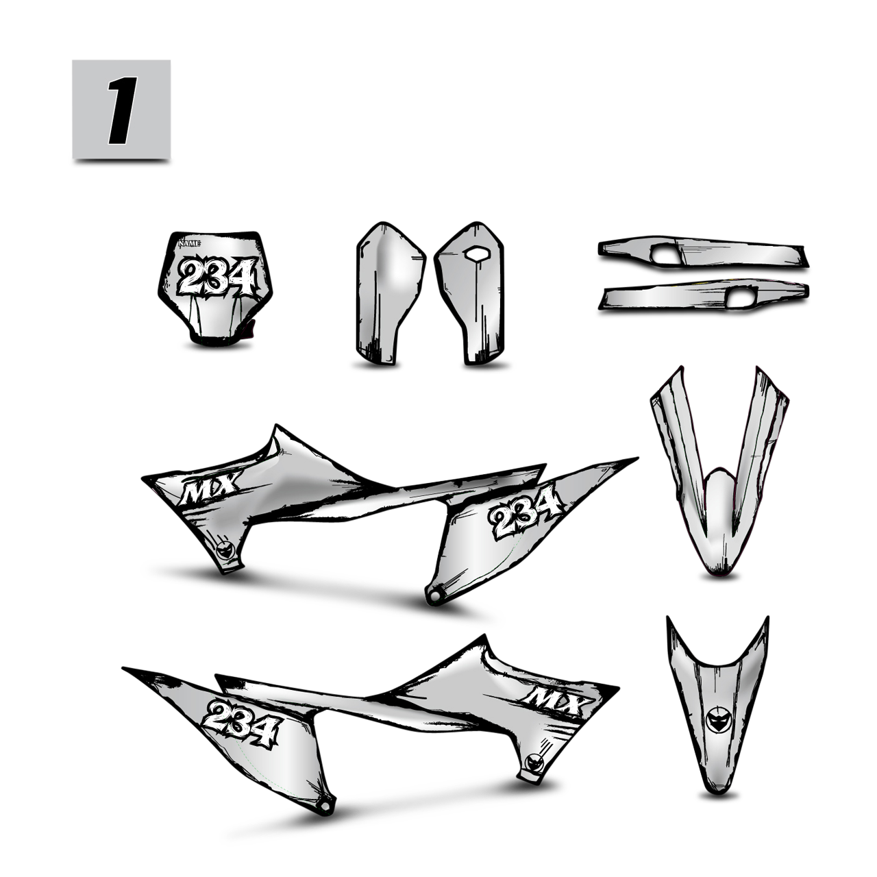24MX Stark Cartoonpaint Decal Kit