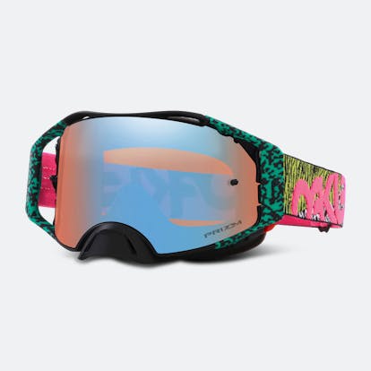 Oakley Airbrake Heritage Bengal Venom MX Goggles Prizm Sapphire