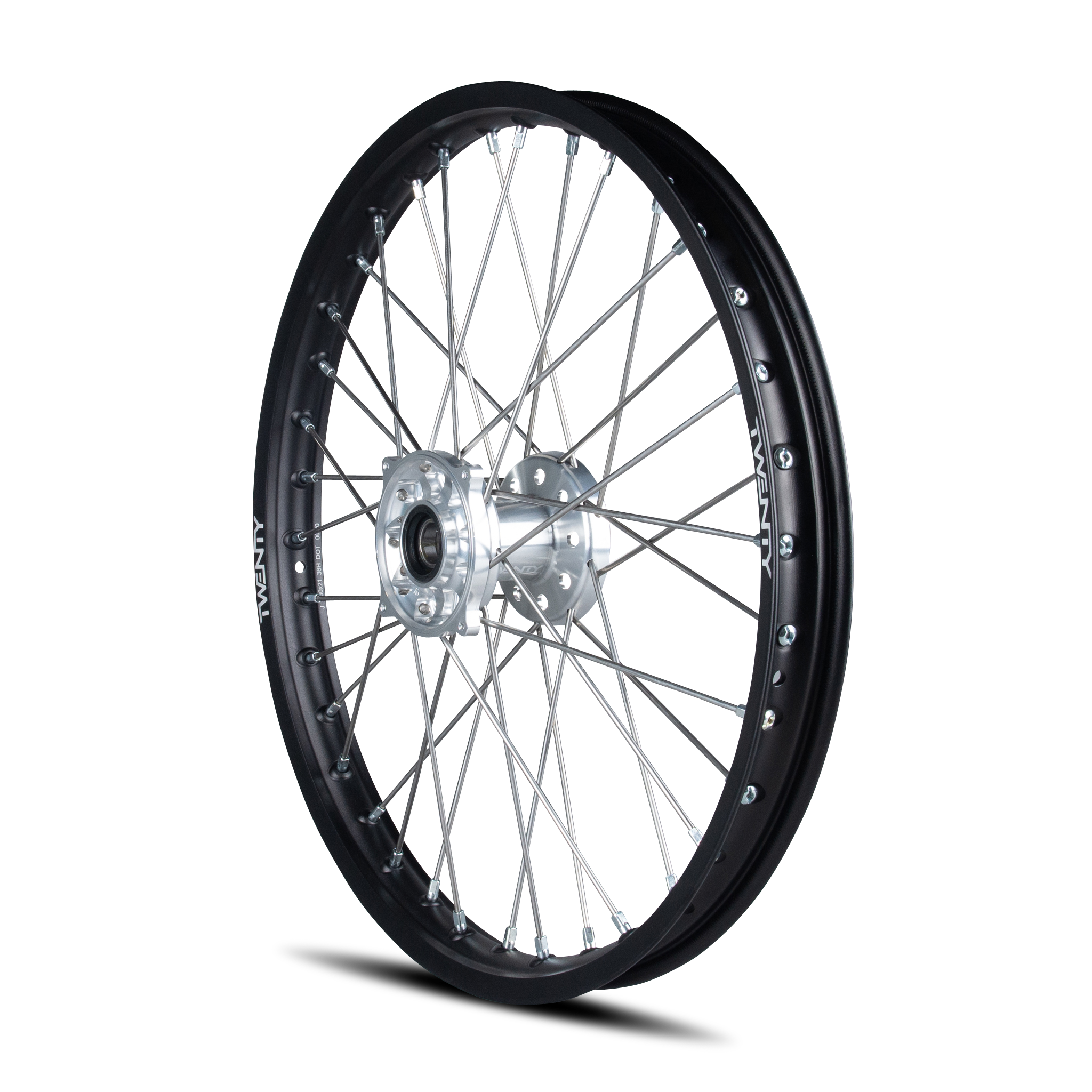 Rueda Delantera de Cross Twenty Negro-Plateado 21"