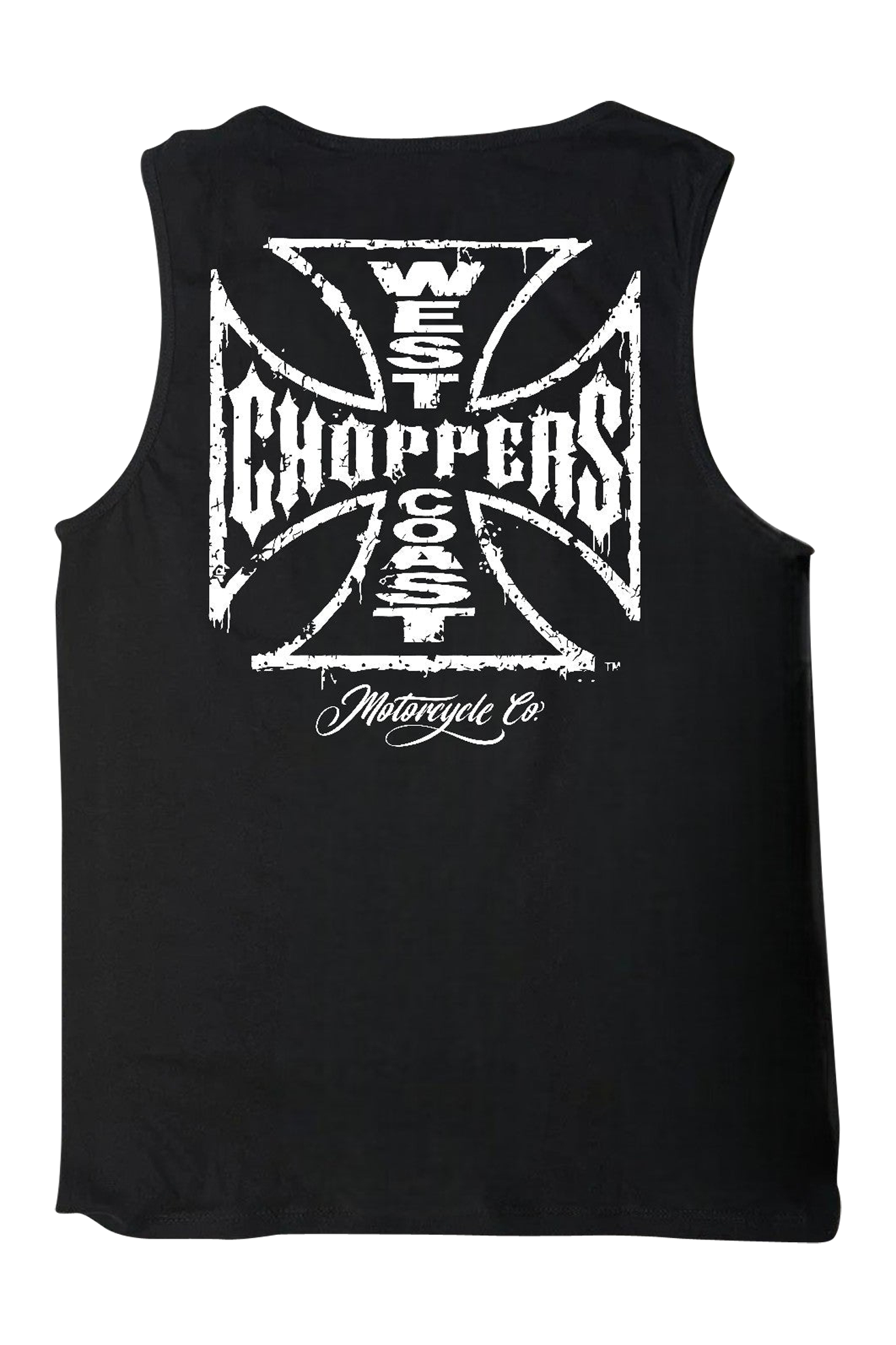 Canotta West Coast Choppers Worn Cross Wifebeater
