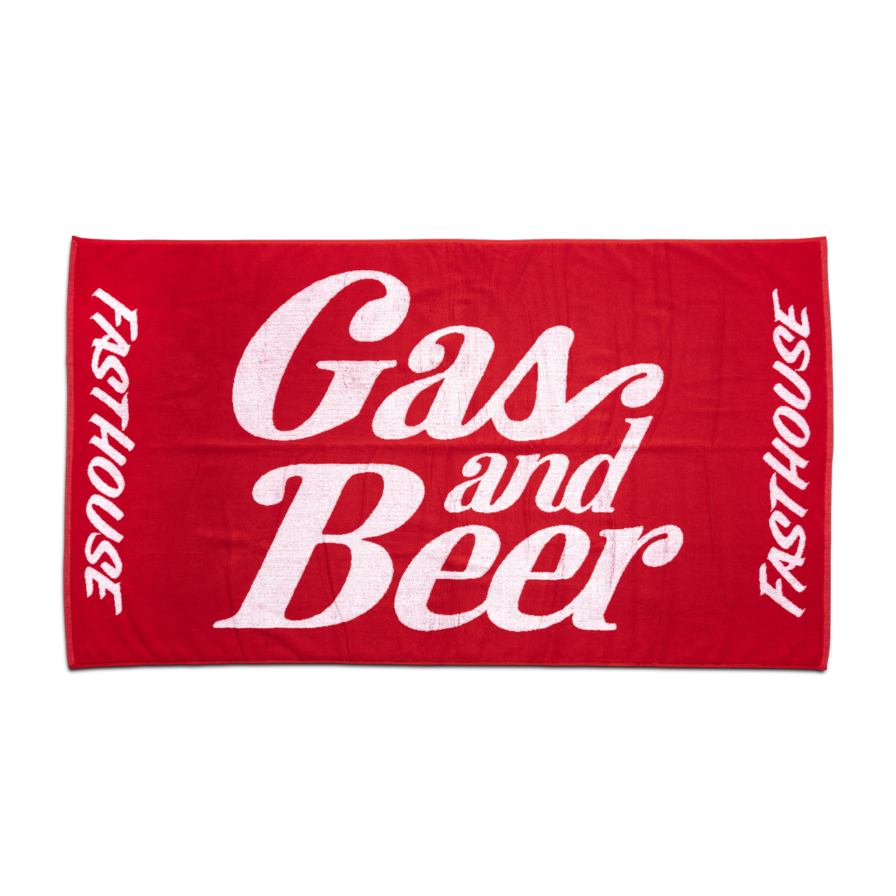 Handdoek Fasthouse 'Gas & Beer' Rood