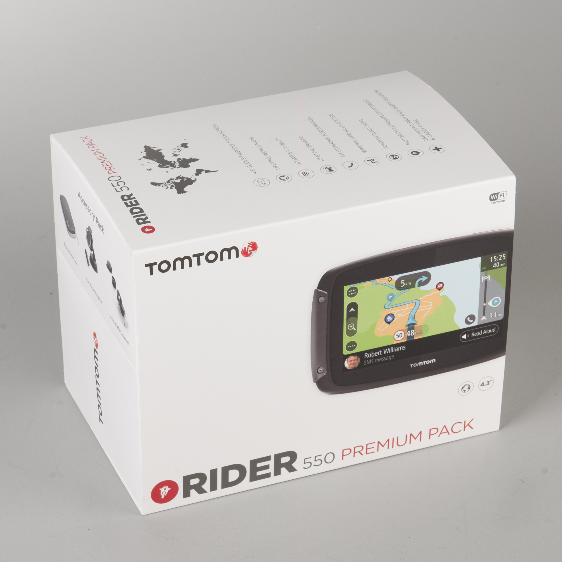 TomTom Rider 550 WORLD Premium Pack 4,3"