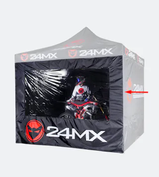 Loga Siena 24MX Easy-Up Sacensību Teltij Melna