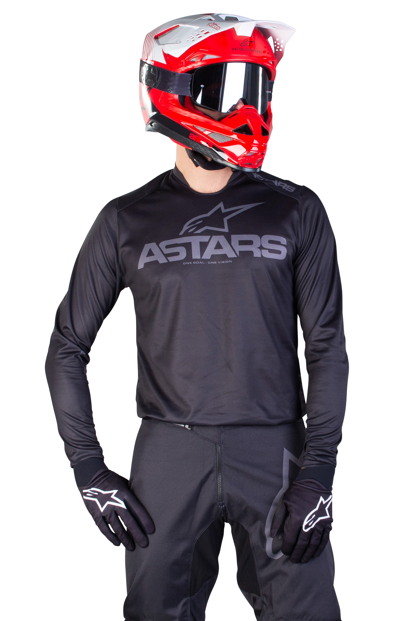 Camiseta de Cross Alpinestars Fluid Graphite