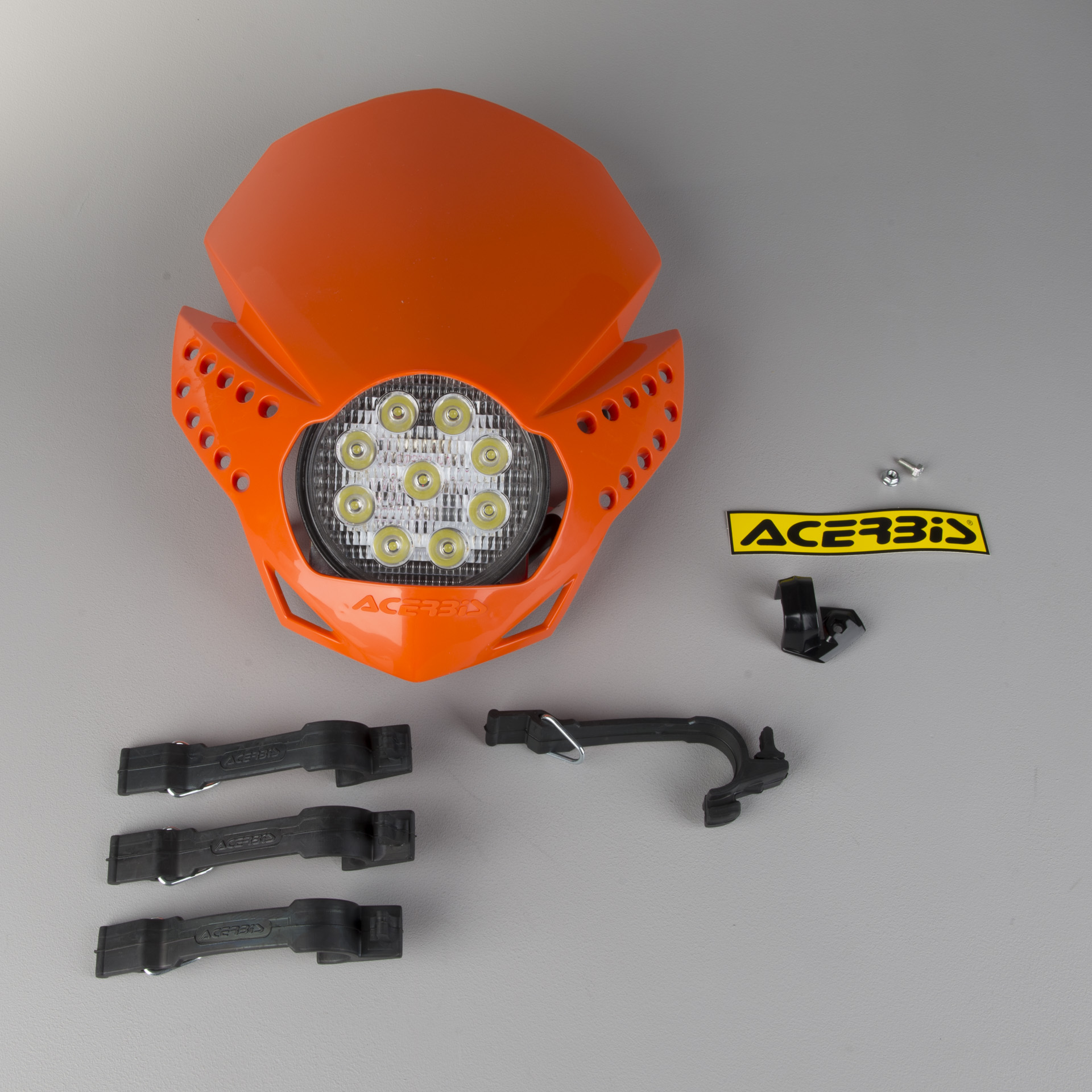 Acerbis LED Fulmine Front Lamp Orange