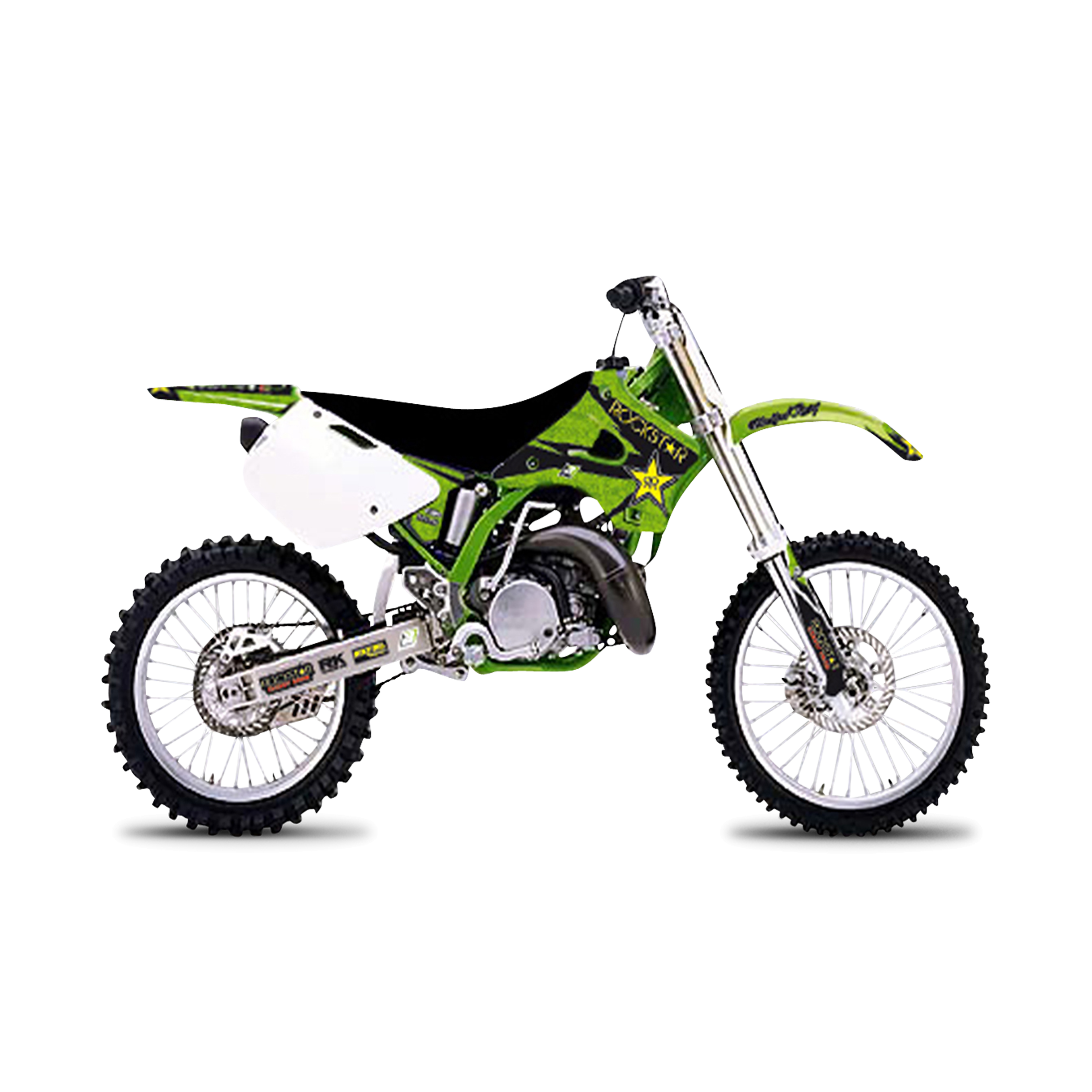 Blackbird Rockstar Energy Complete Decal Kit with Seat Cover Green-Black-Yellow