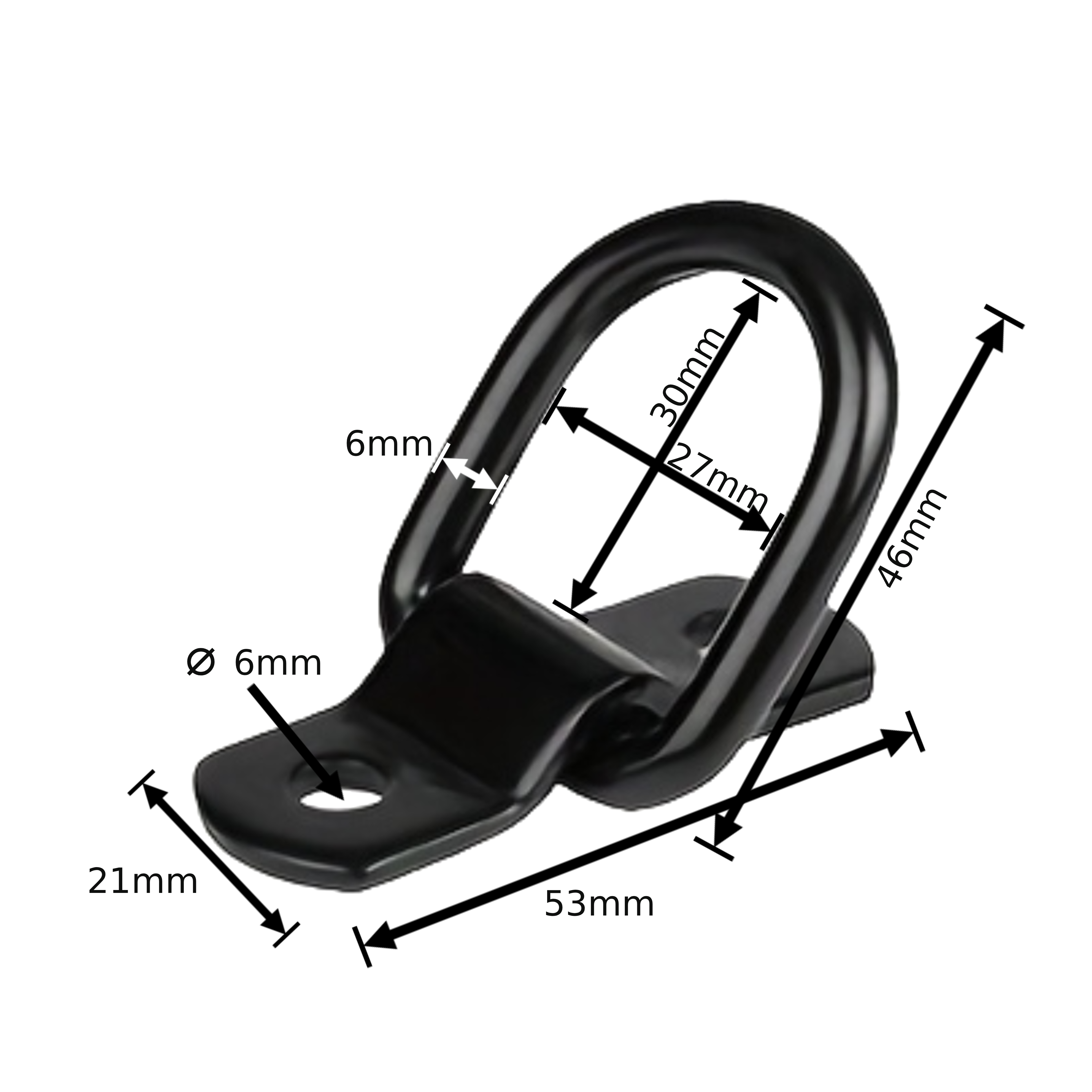 Proworks Tie-Down Loop 2-pack Black