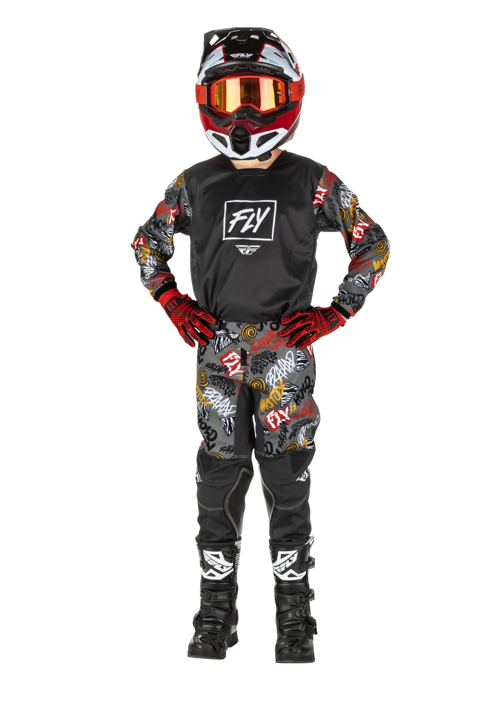 FLY Racing Kinetic Rebel Youth MX Jersey