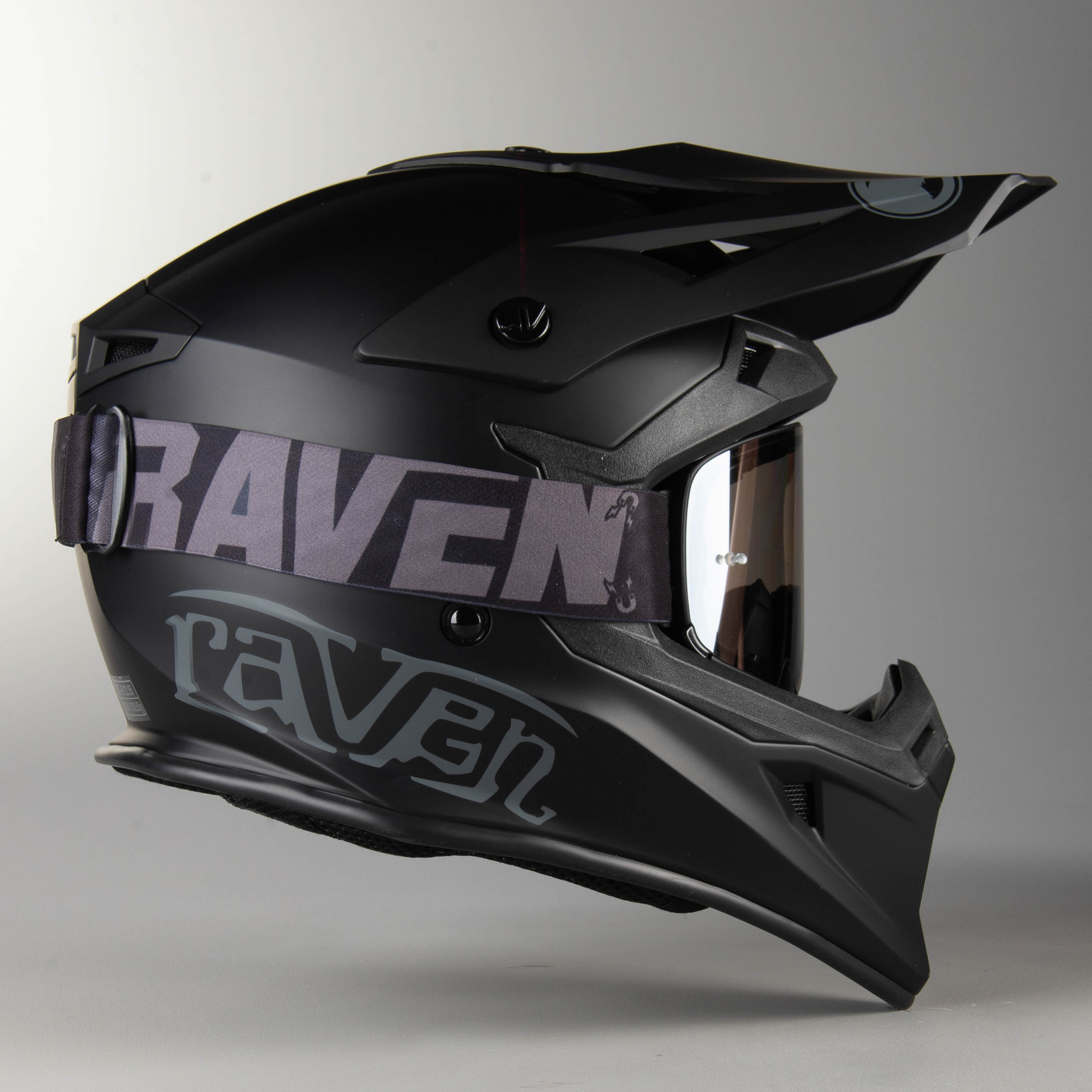 Raven Edge Magnetic Blackout MX Goggles | 24MX