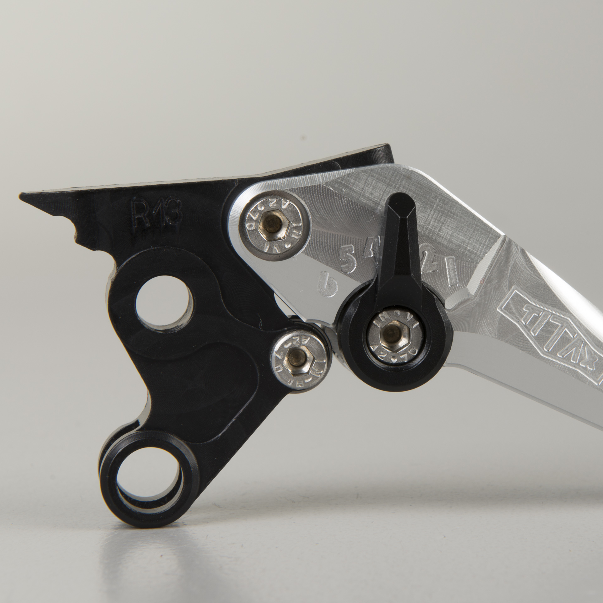 Titax EVO Brake Lever Long Silver-Black