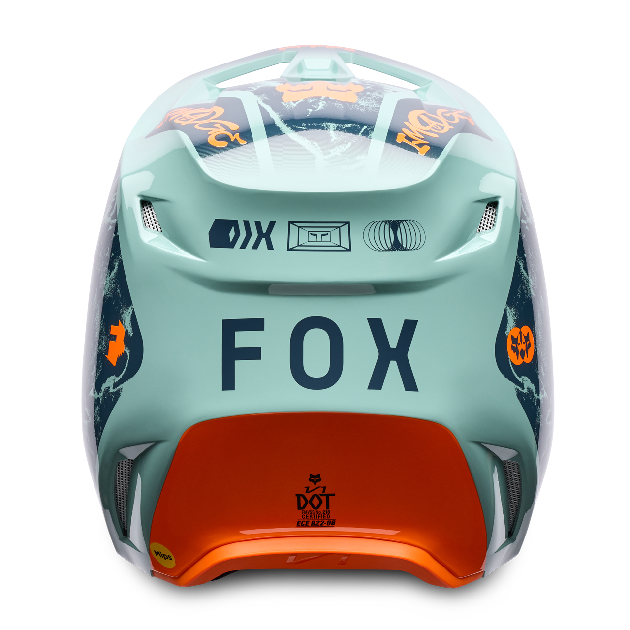 Cască Motocross FOX V1 Image Imprimeu