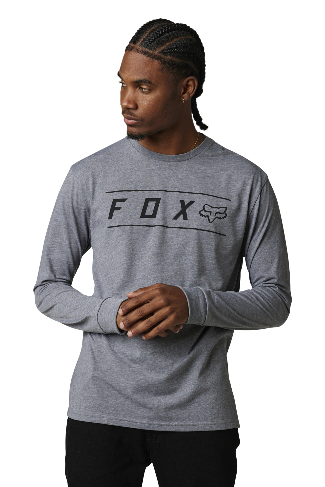 Camiseta Manga Larga FOX Pinnacle Tech Jaspeado