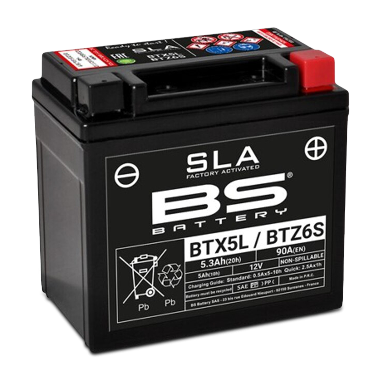 Akumulator BS Battery SLA BTX5L / BTZ6S Brez Vzdrževanja