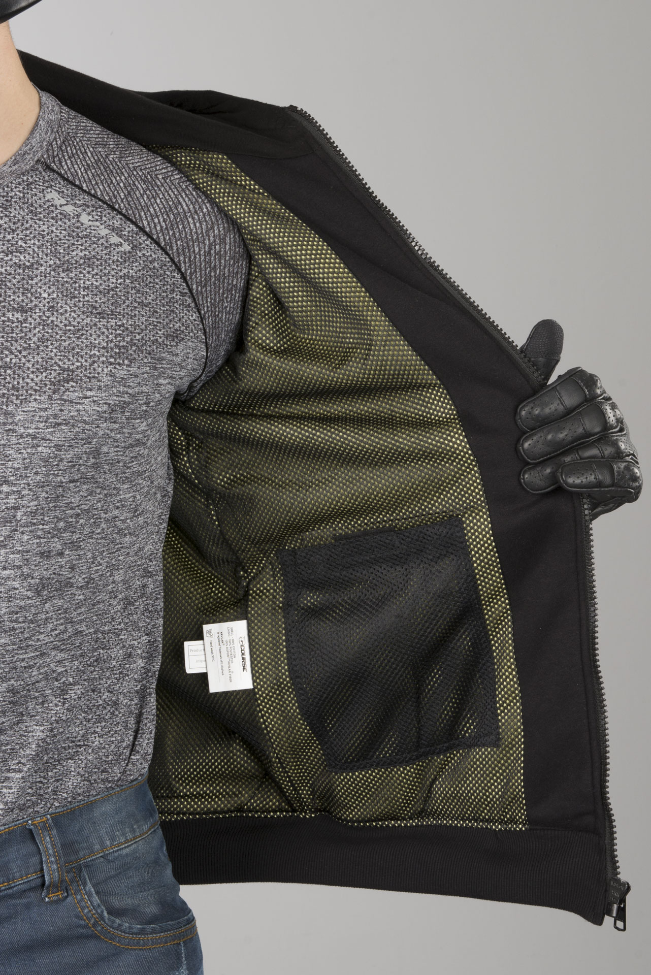 Chaqueta con capucha de Moto Course Hero Refuerzo Aramida