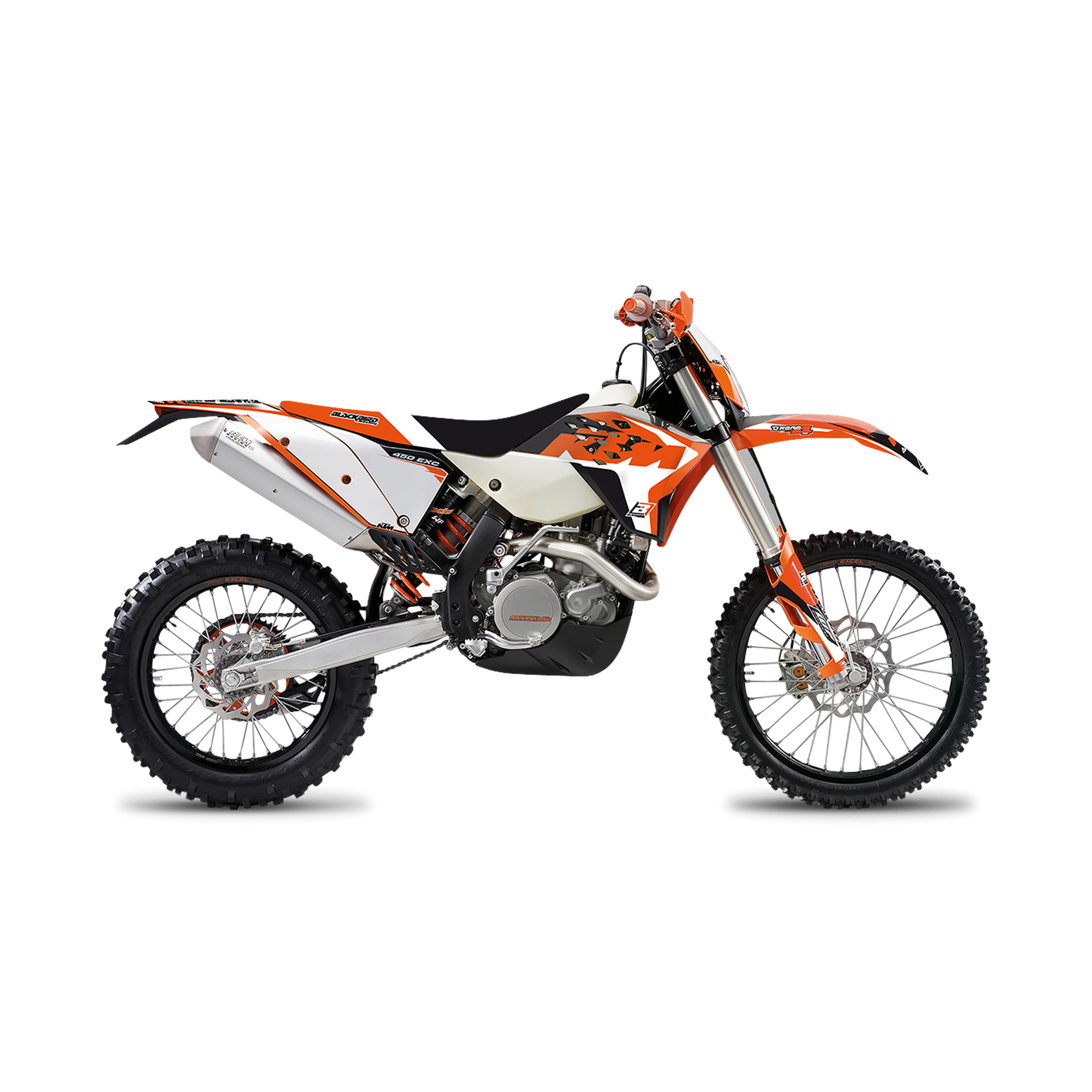 Blackbird Dream 4 Complete Decal Kit with Seat Cover Orange-Black-White