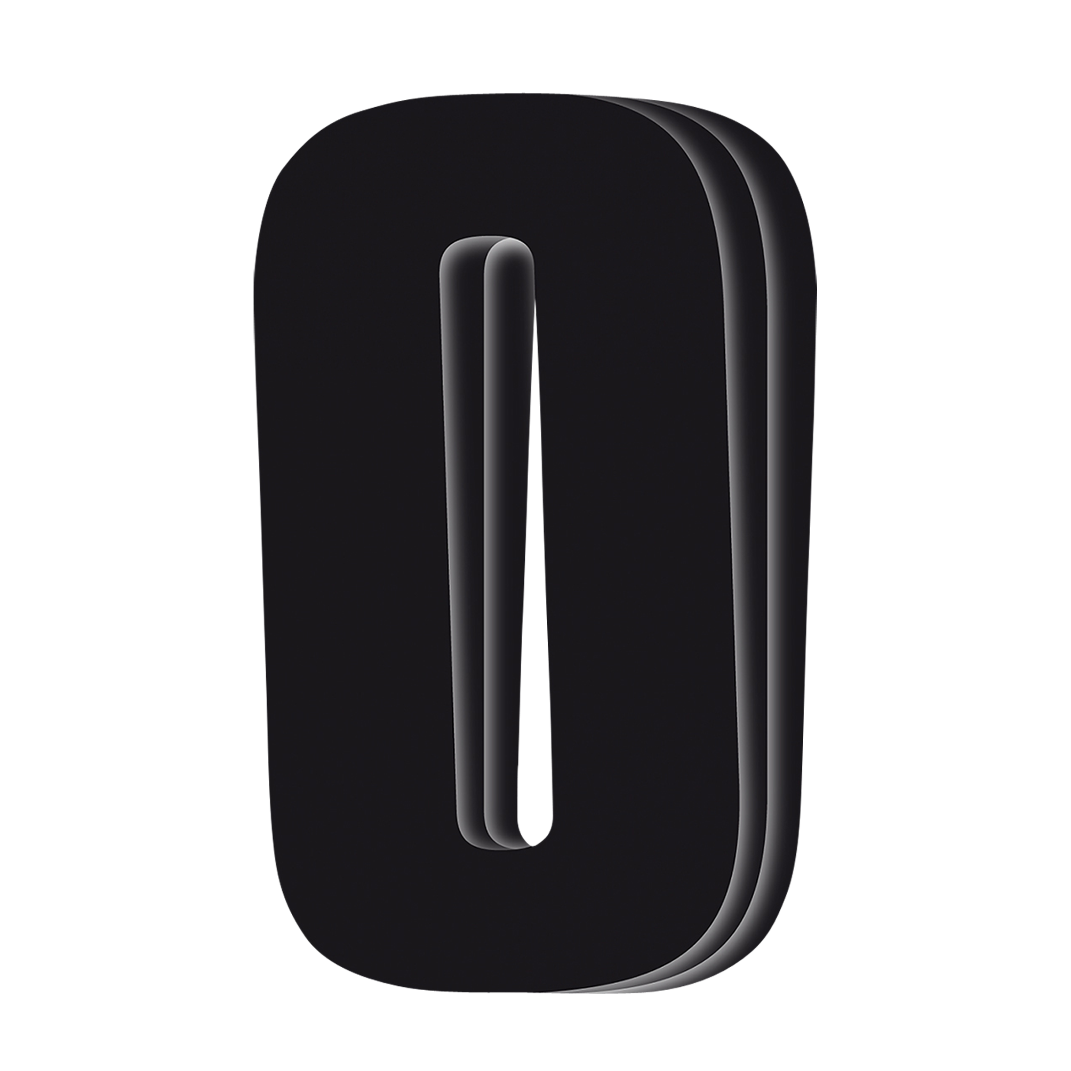 Blackbird 3PCS 16 x 7.5 PVC Numbers Zwart