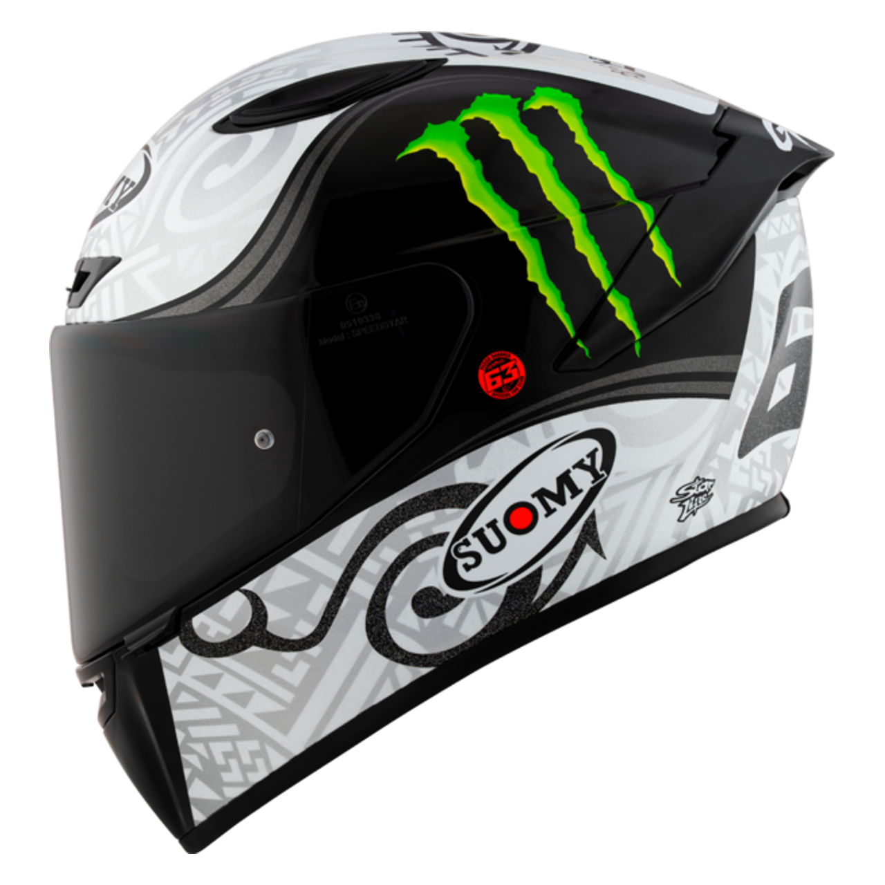 Integraalhelm Suomy Track-1 Reaction Bagnaia Winter Test Monster Replica