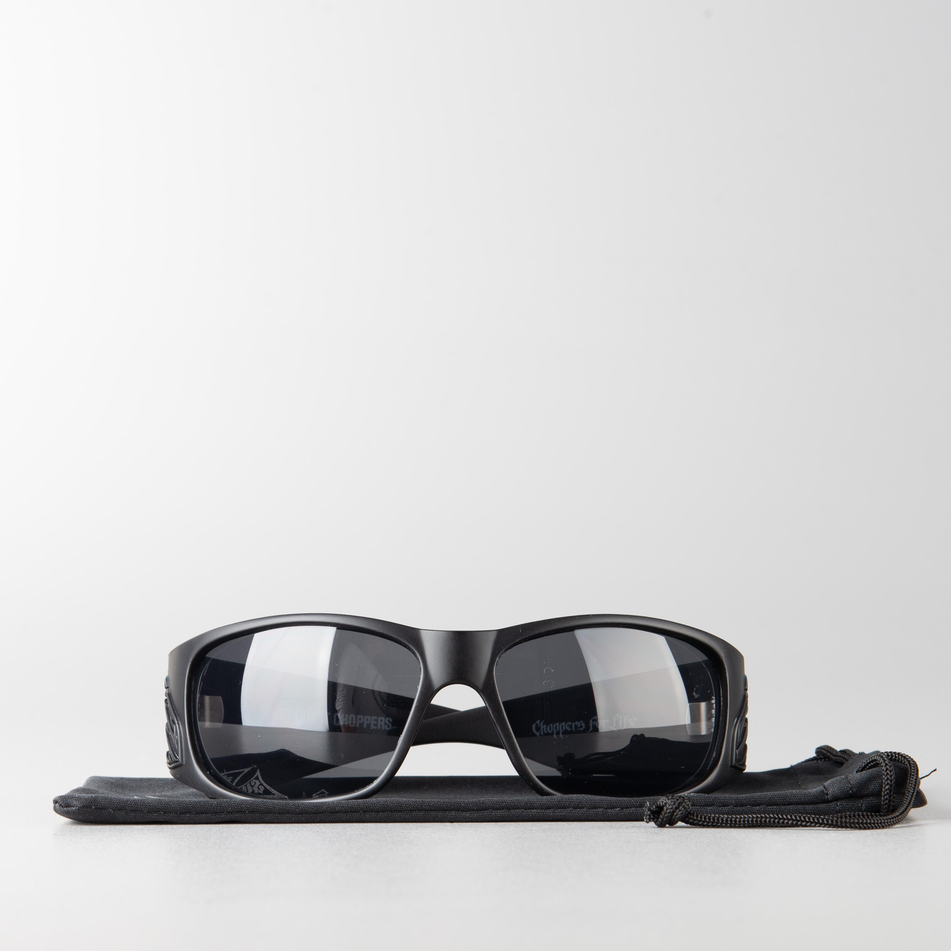 West Coast Choppers CFL Choppers For Life Smoky Sunglasses Matte Black