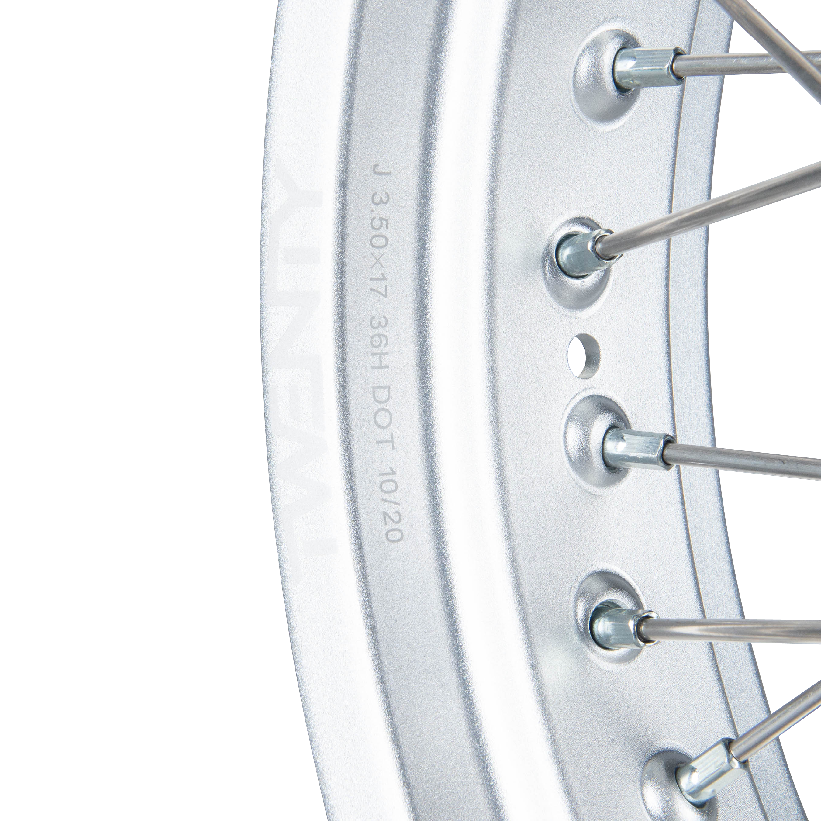 Velg Voorwiel Twenty Supermotard Zilver-Zwart 17"