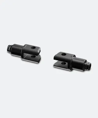 Bevestiging voor Voetsteunen Rizoma Excentrisch Verstelbare Zwart 18 mm