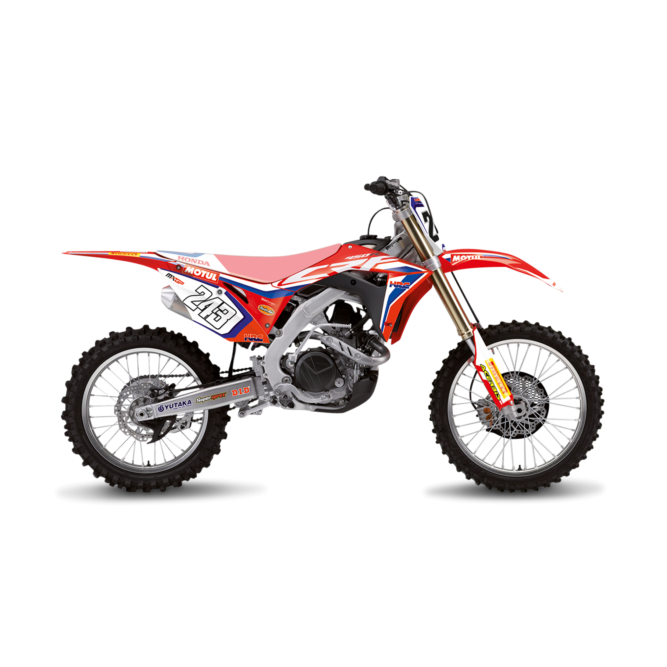 Kit de Adhesivos Blackbird Replica Team HRC 19 Rojo-Blanco-Azul
