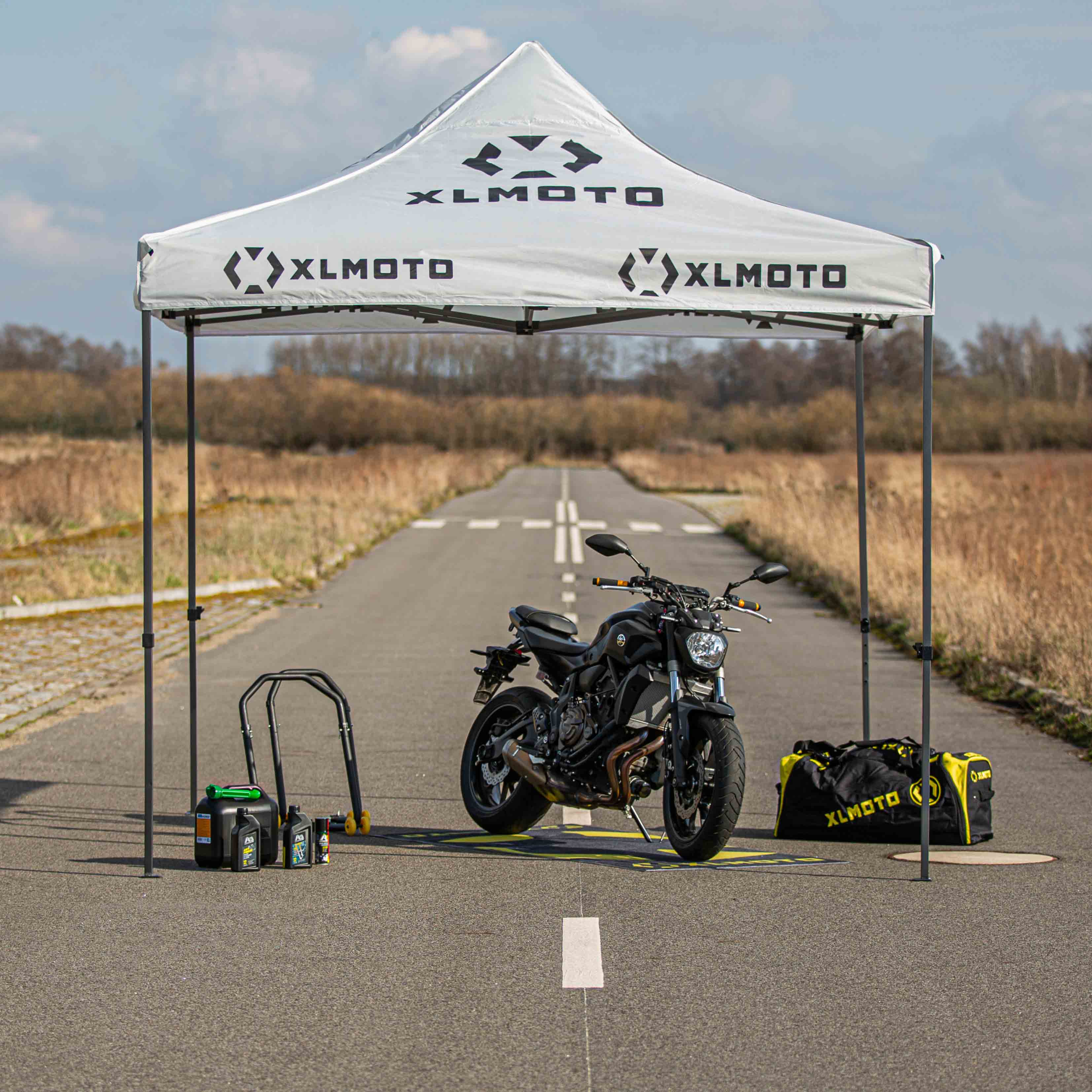 Racetent XLMOTO Easy-Up Grijs