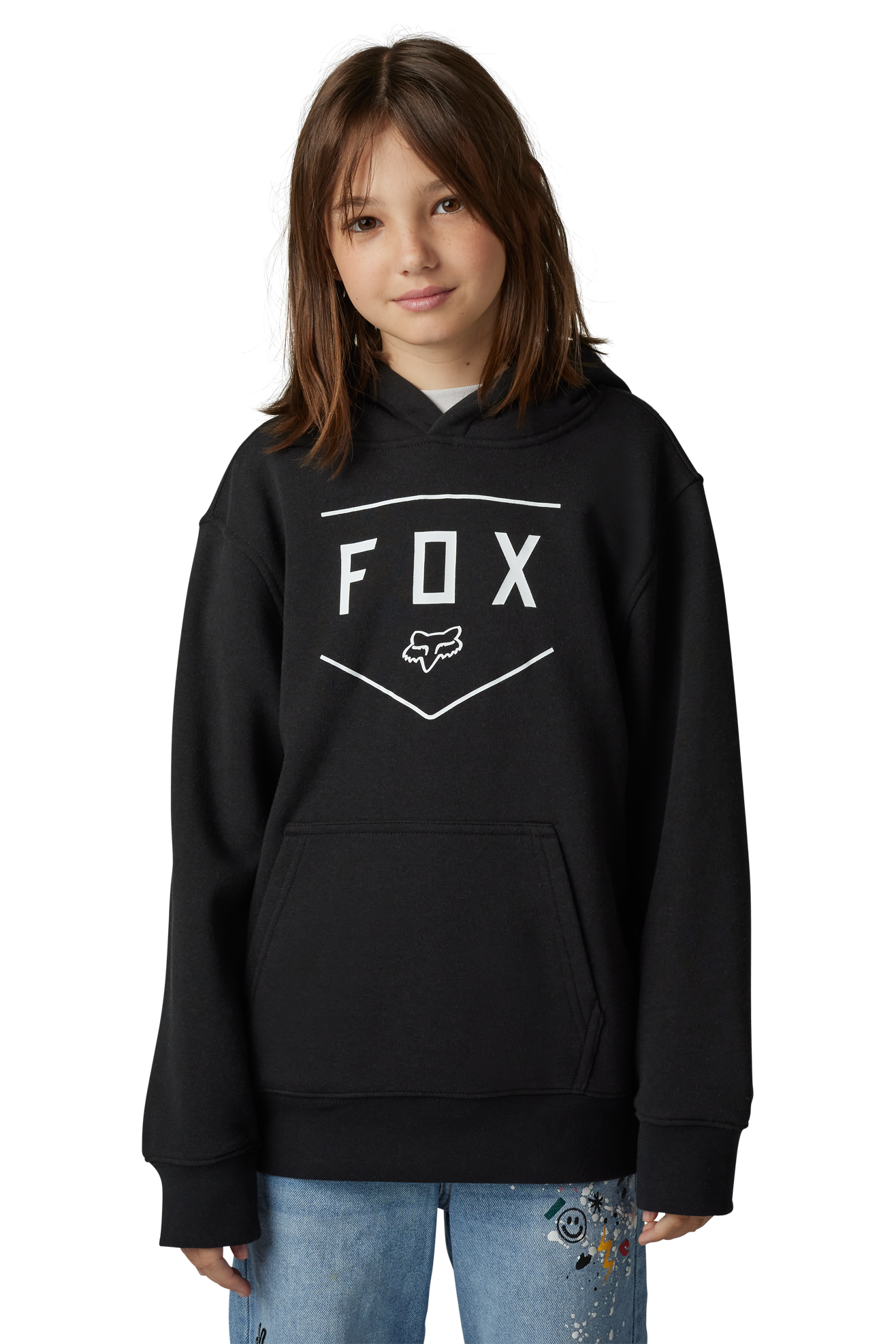 Hoodie Fleece FOX Shield Pullover Kinderen