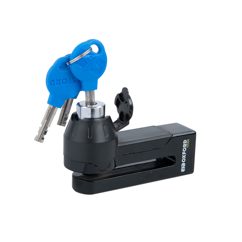 Schijfslot Oxford Titan 10Mm Pin Zwart Incl. Pouch Disc Lock