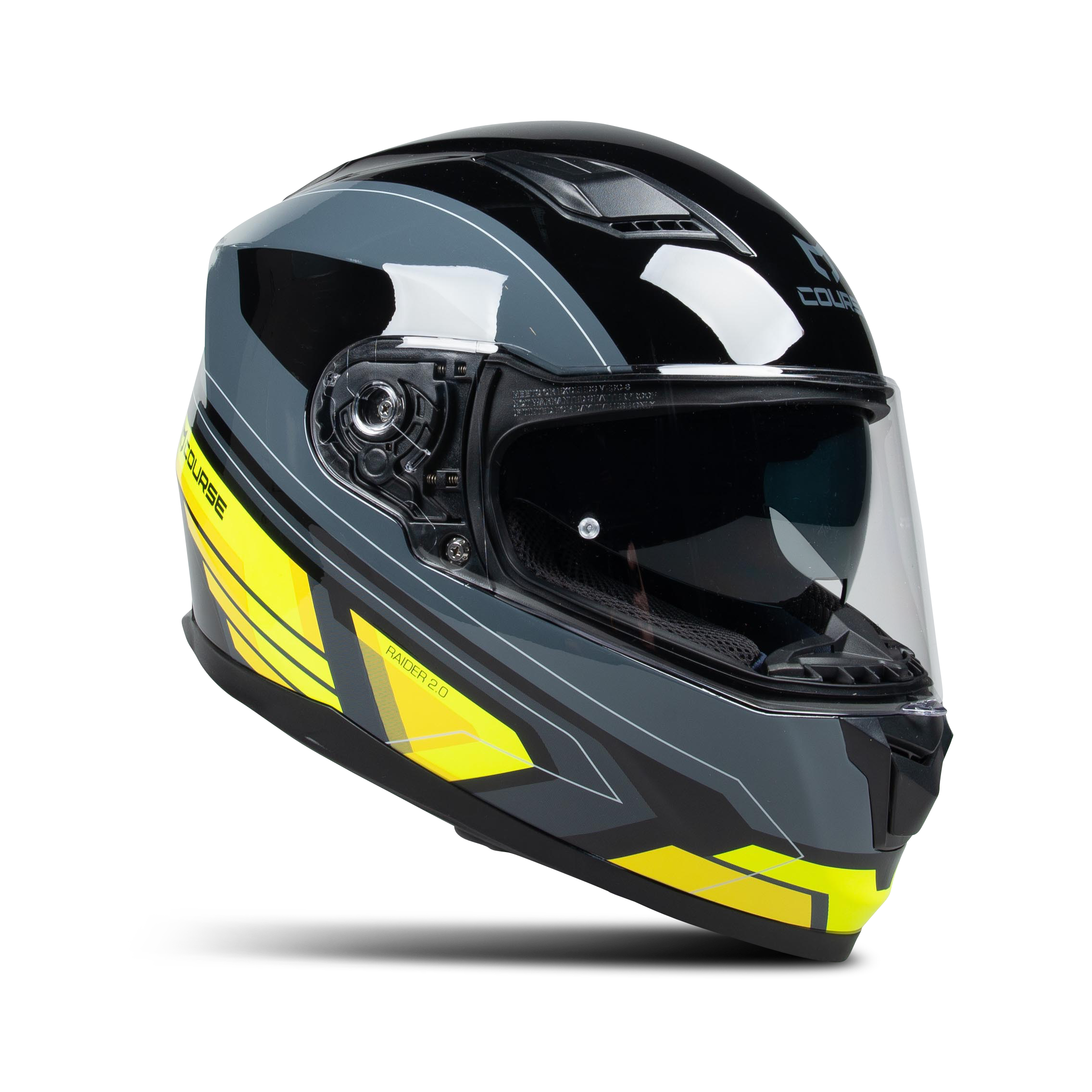 Casco Integral Course Raider 2.0 Negro-Amarillo - Ahora con un 63% de  descuento - xlmoto.es