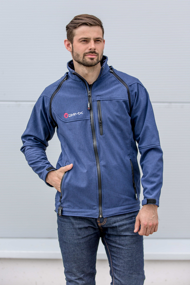Softshell Jas met Afneembare Mouwen 24MX Team