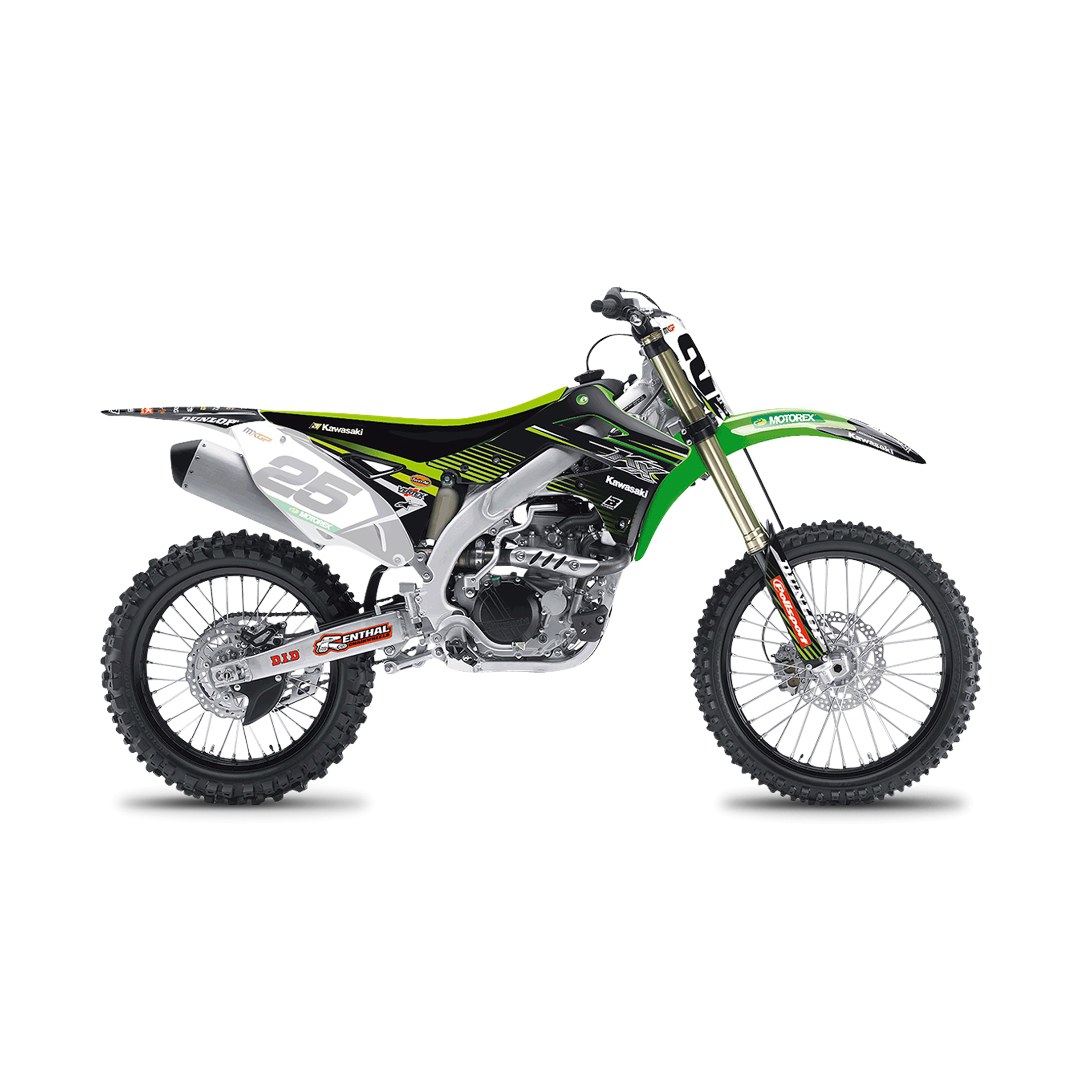 Blackbird Replica Racing Team 2018 Complete Decal Kit with Seat Cover Black-Green