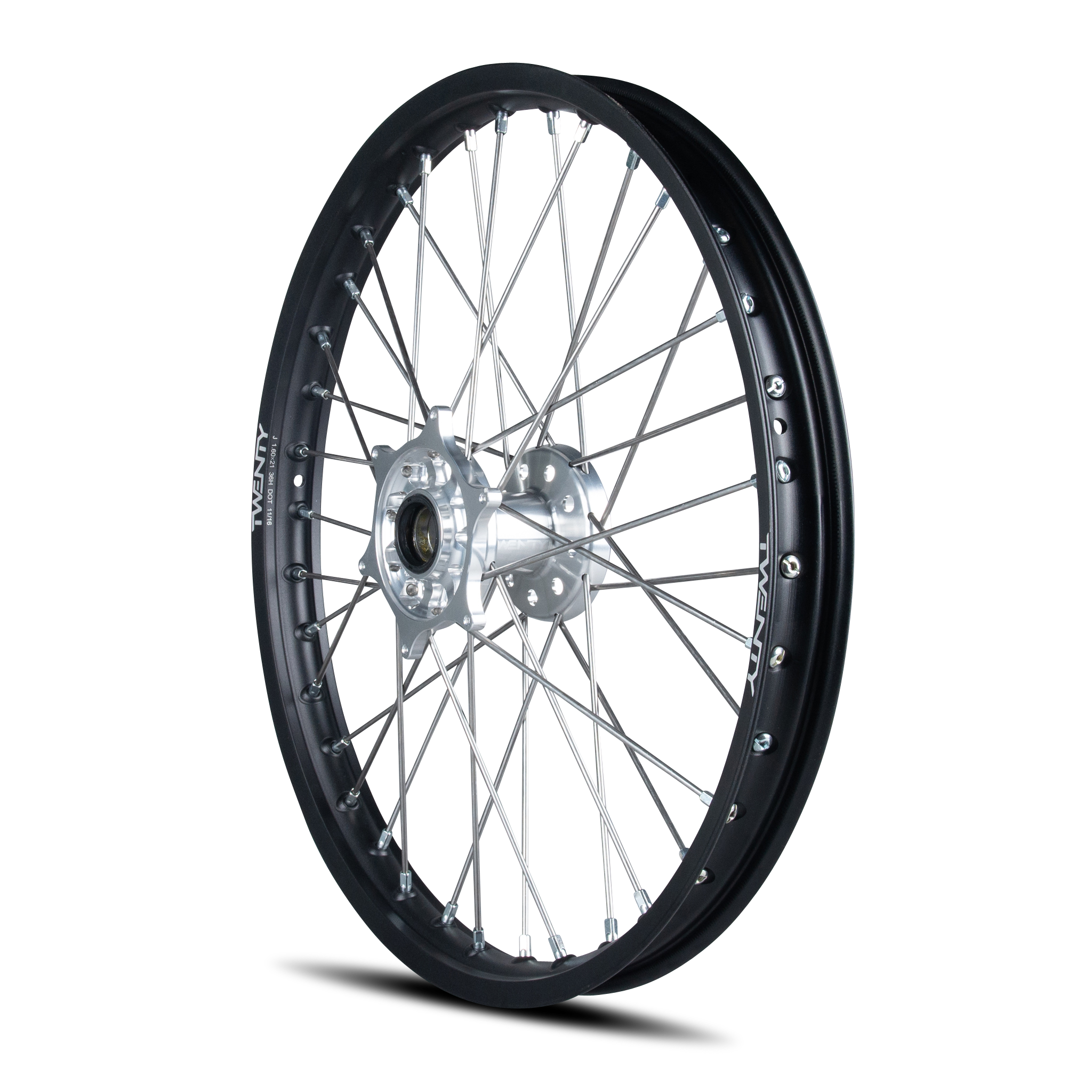 Twenty MX Front Wheel Black-Silver 21"